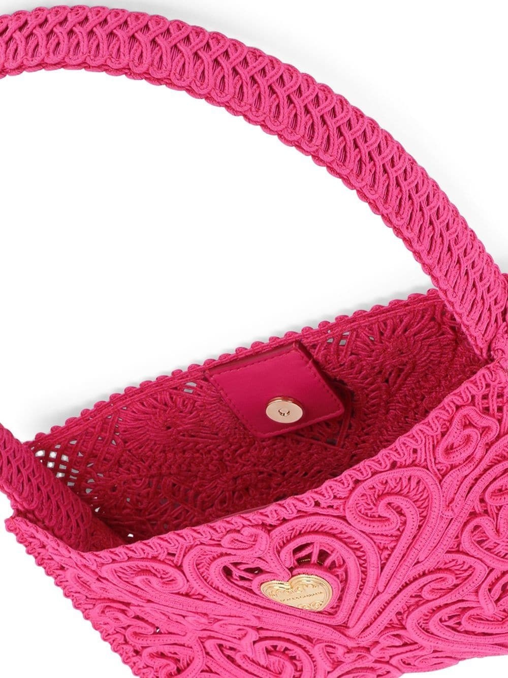 cordonetto lace shoulder bag - 5