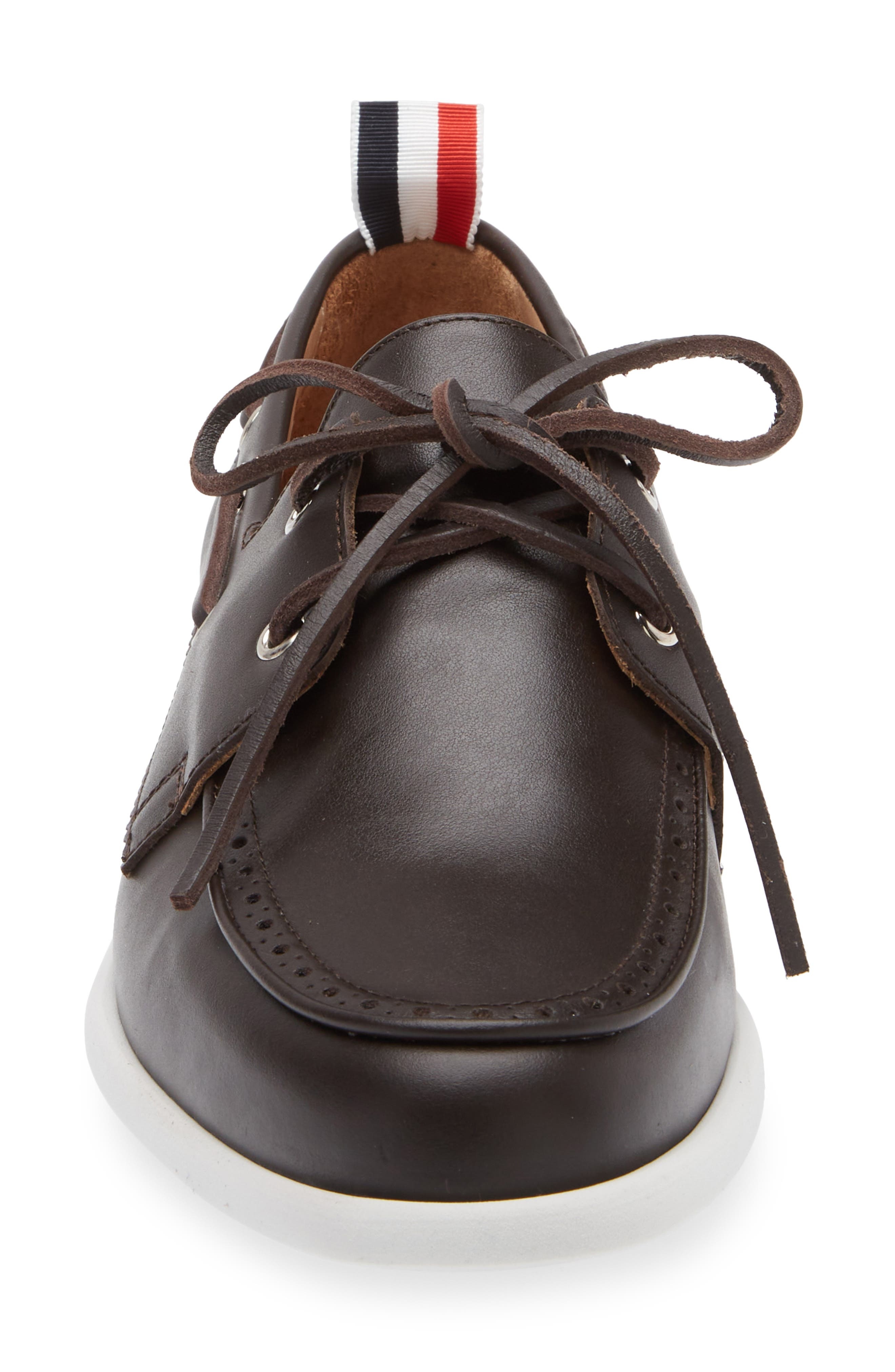 Thom Browne Brogued Boat Shoe at Nordstrom - 4