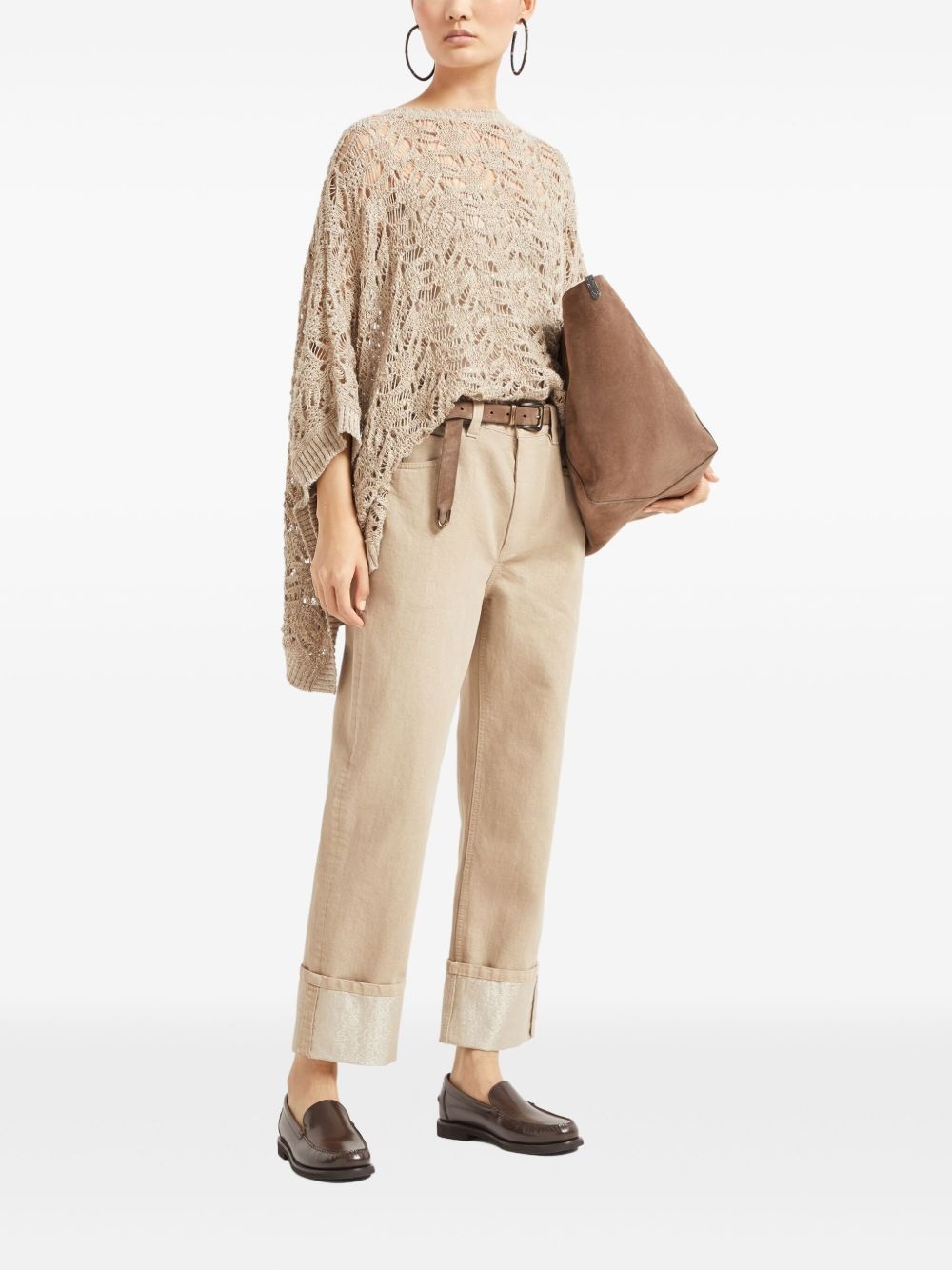 straight-leg cropped trousers - 2