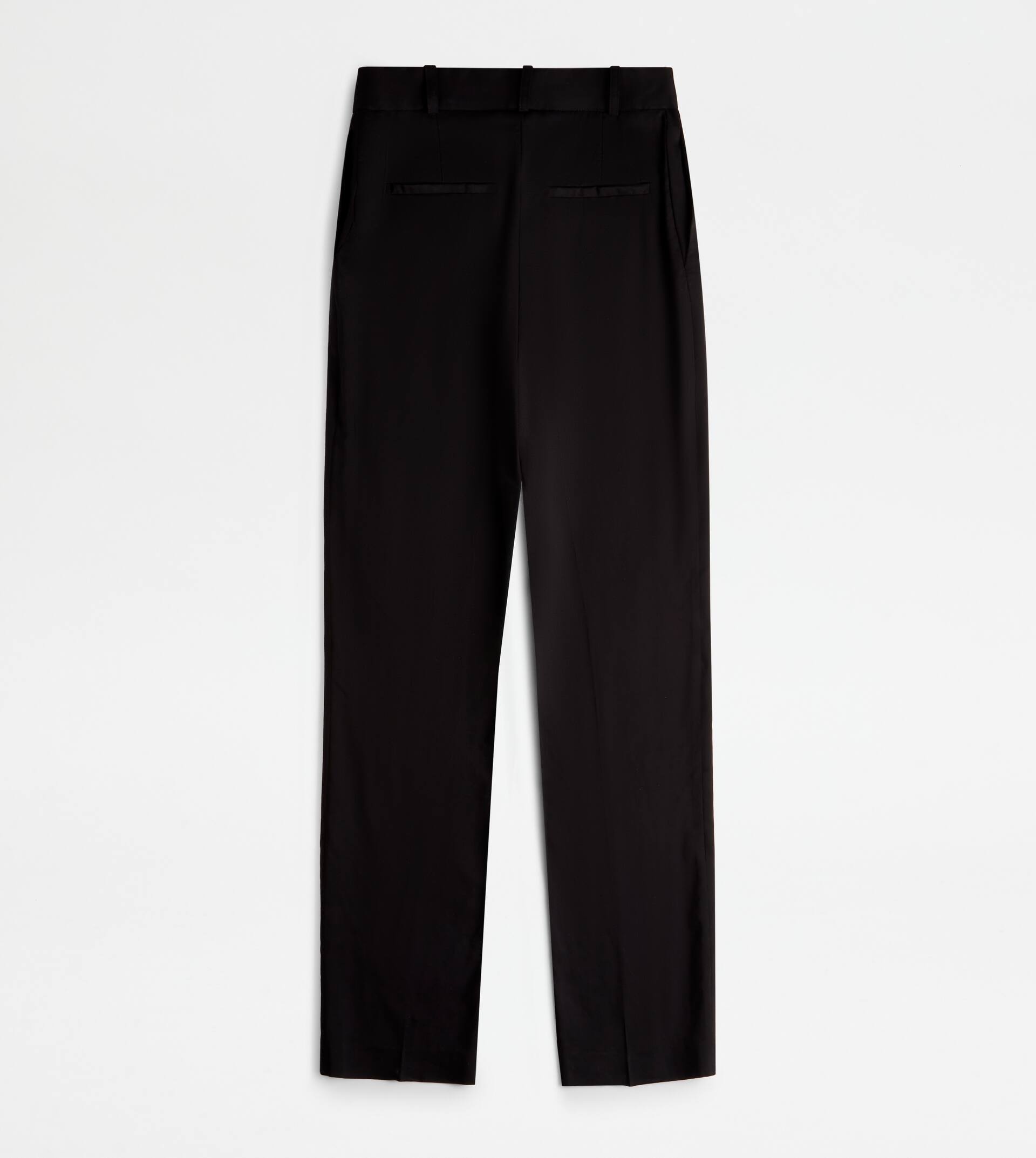 PANTS IN WOOL - BLACK - 6