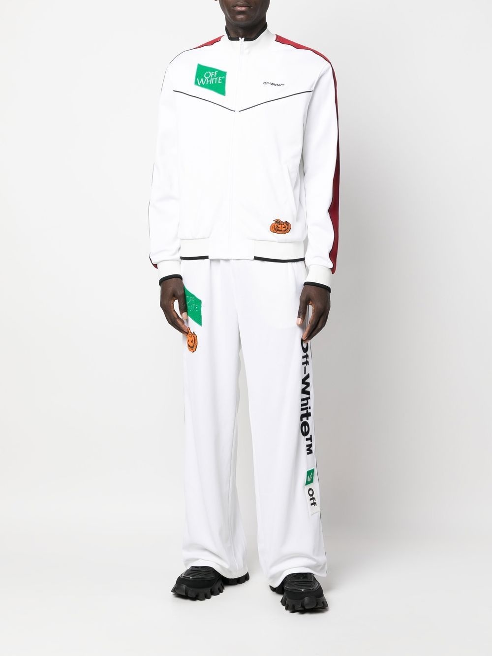 logo-embroidered track pants - 2