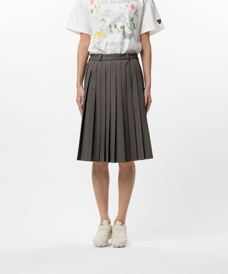 Maison MIHARAYASUHIRO Front Back Combined Pleats Skirt outlook