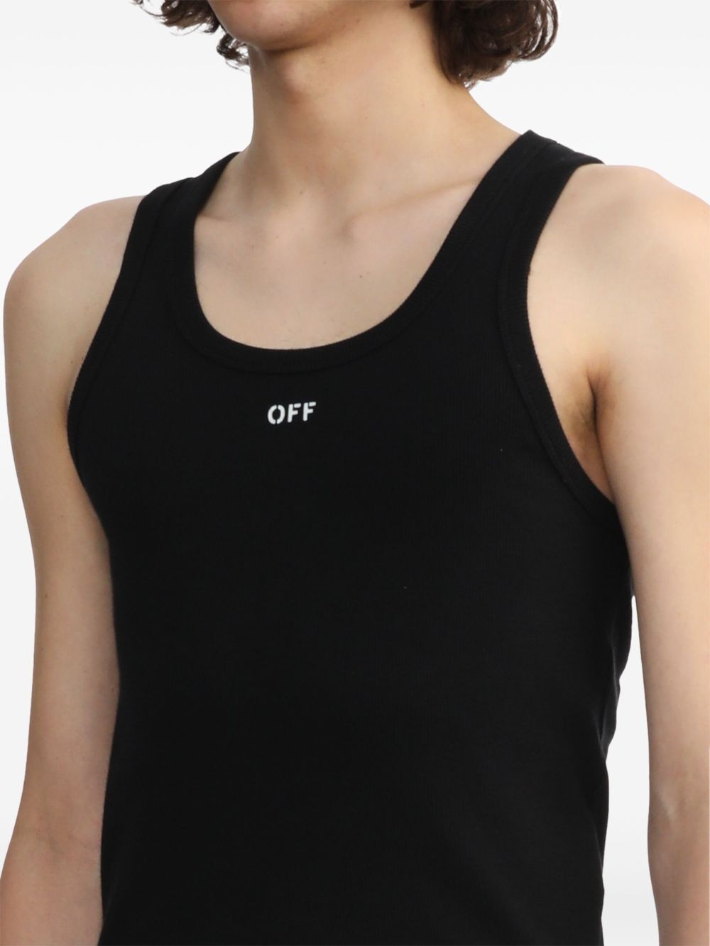 logo-print tank top - 5