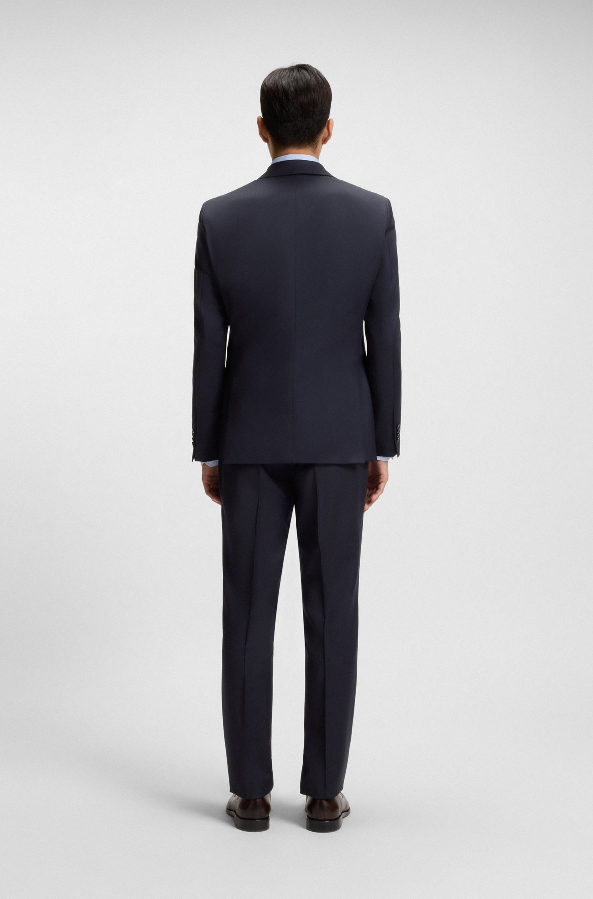 SINGLE-BREASTED JACKET IN VIRGIN-WOOL SERGE - 4