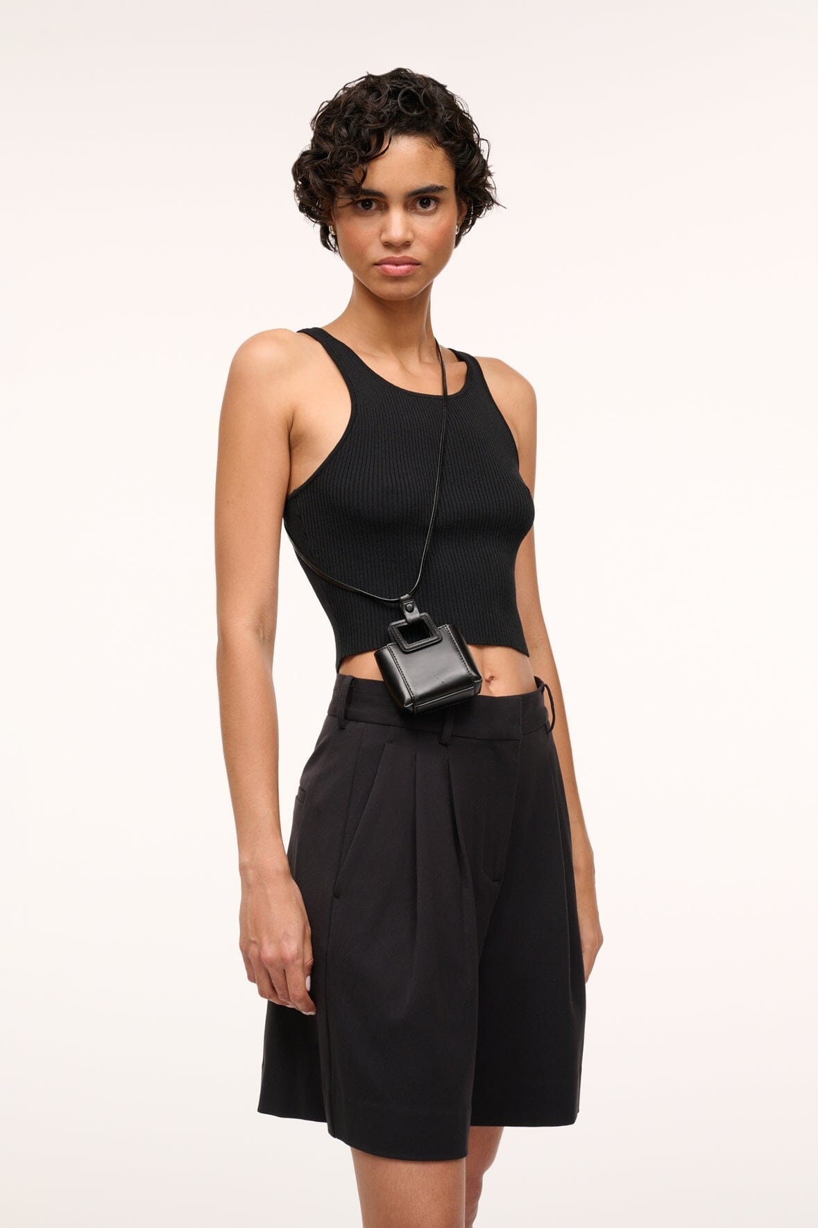 STAUD SHIRLEY MICRO NECKLACE BLACK - 2