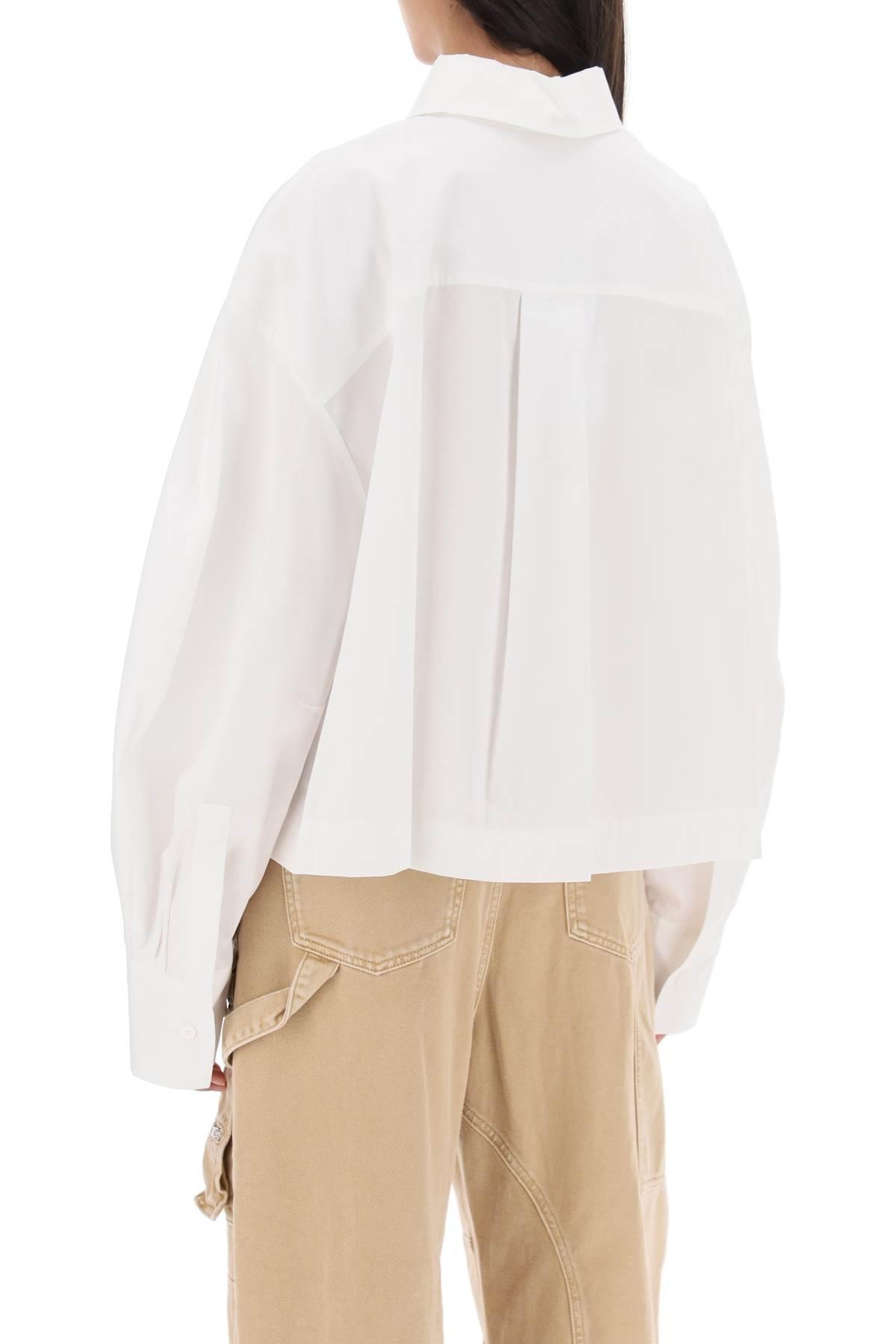 'JILL' CROPPED BOXY SHIRT - 4