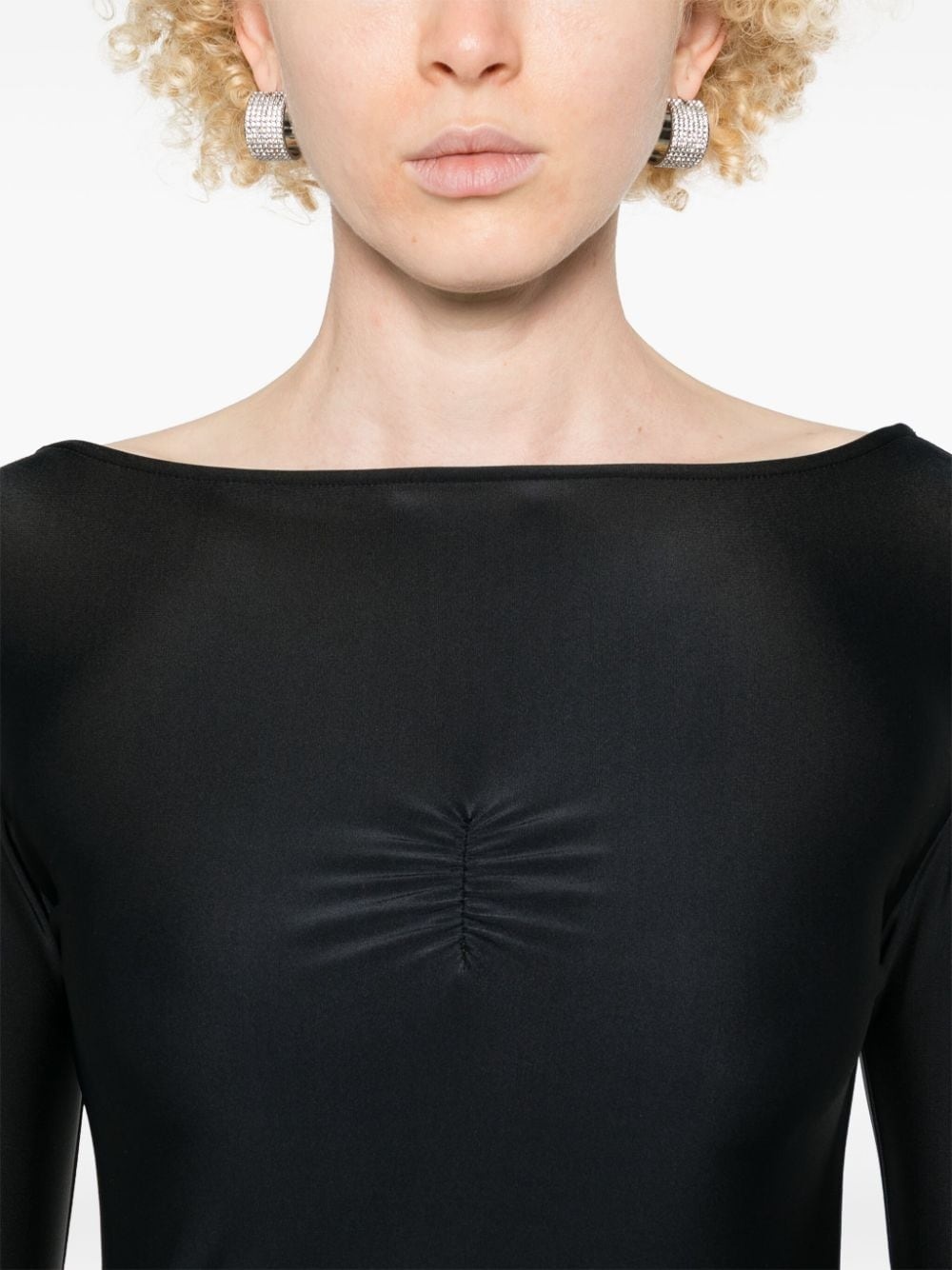 logo-embroidered top - 5
