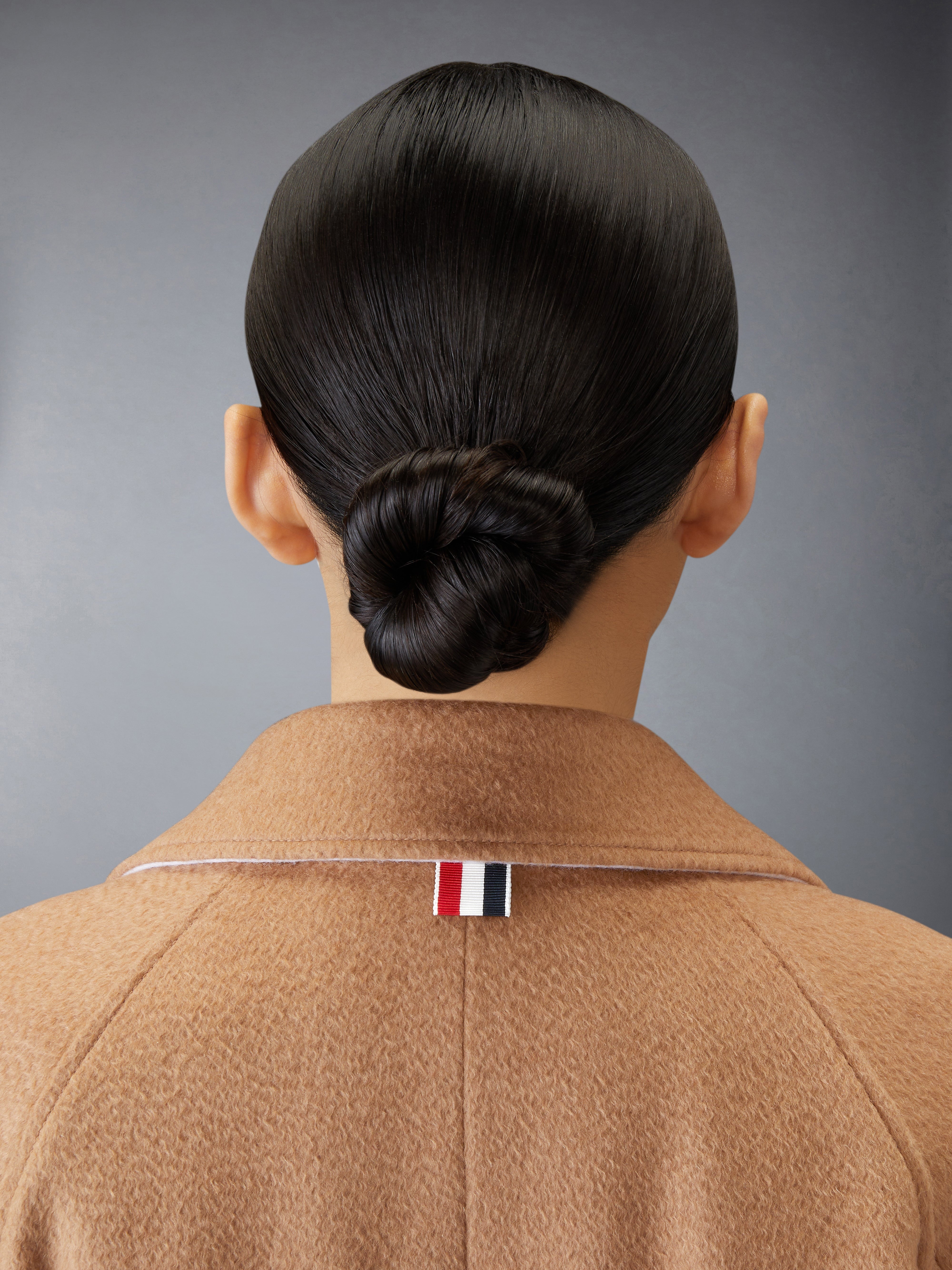 CAMEL HAIR CROPPED CAR COAT - 6