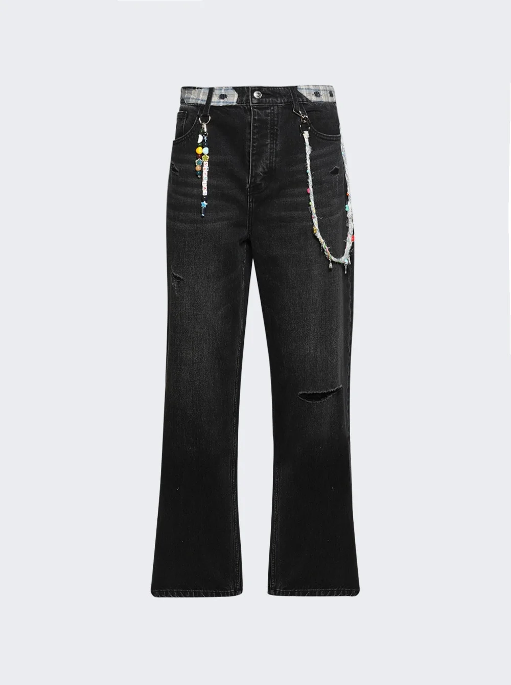 Dusty Rainbow Baggy Jeans Mid Black Wash - 1