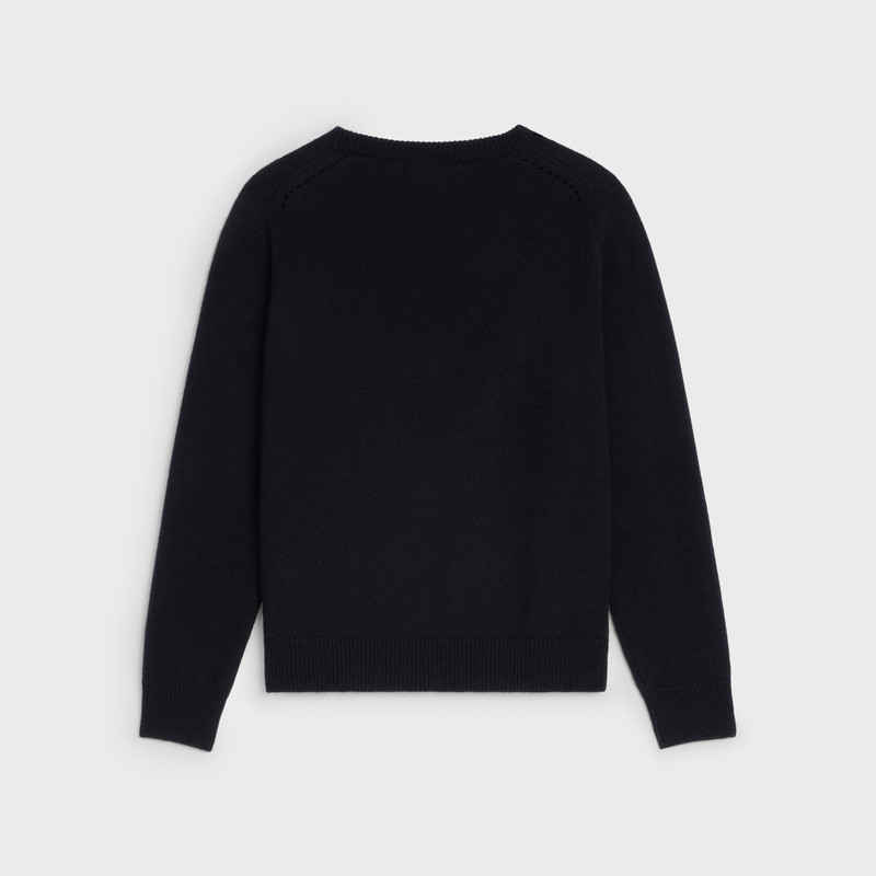 CELINE TRIOMPHE V-NECK SWEATER IN HERITAGE CASHMERE outlook