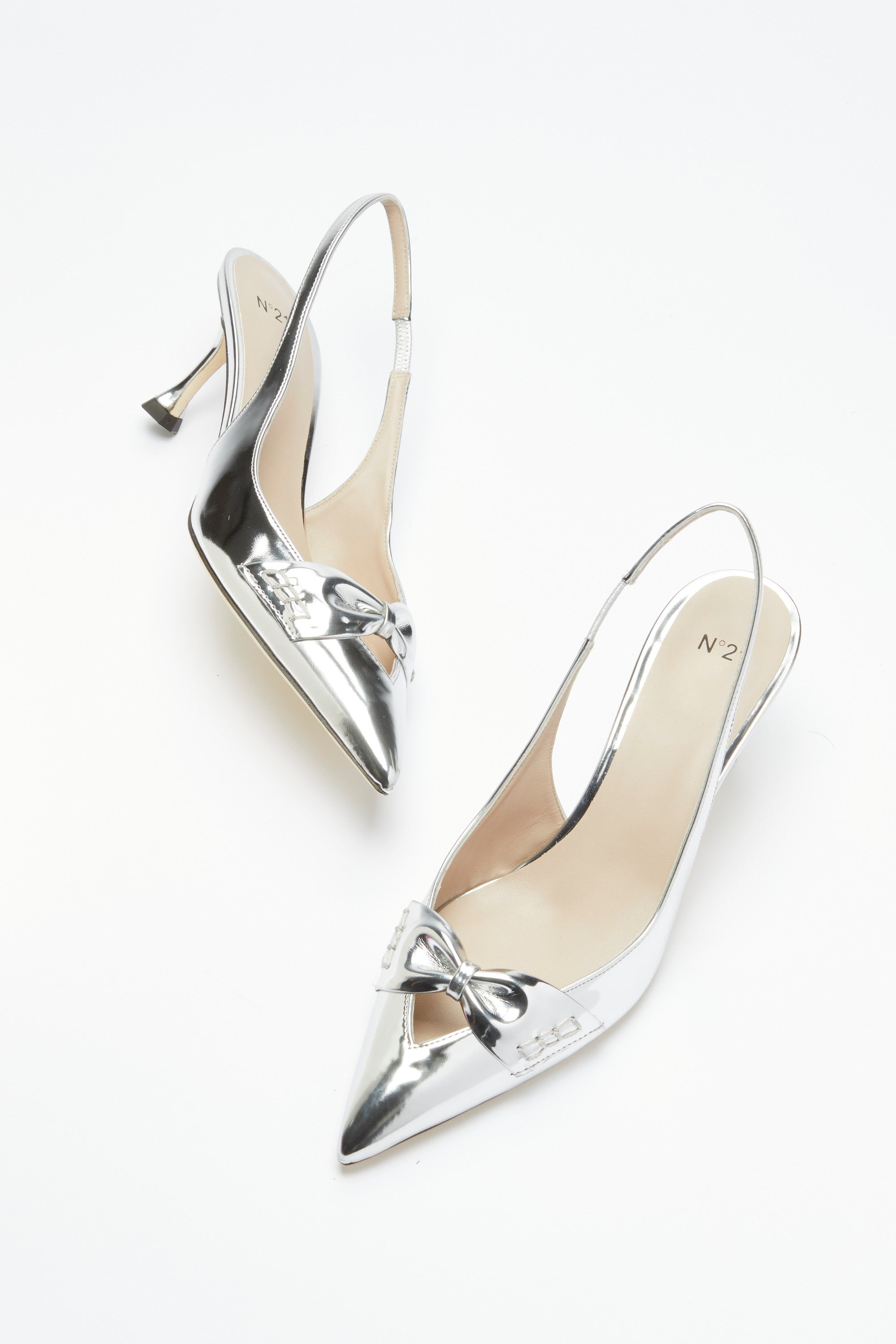 BOW-EMBELLISHED SLINGBACK PUMPS - 5