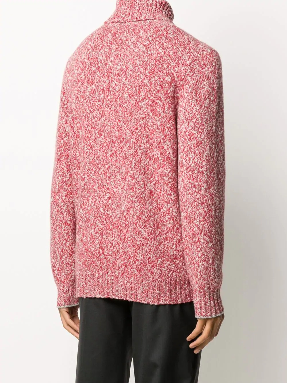 roll-neck mélange sweater  - 4