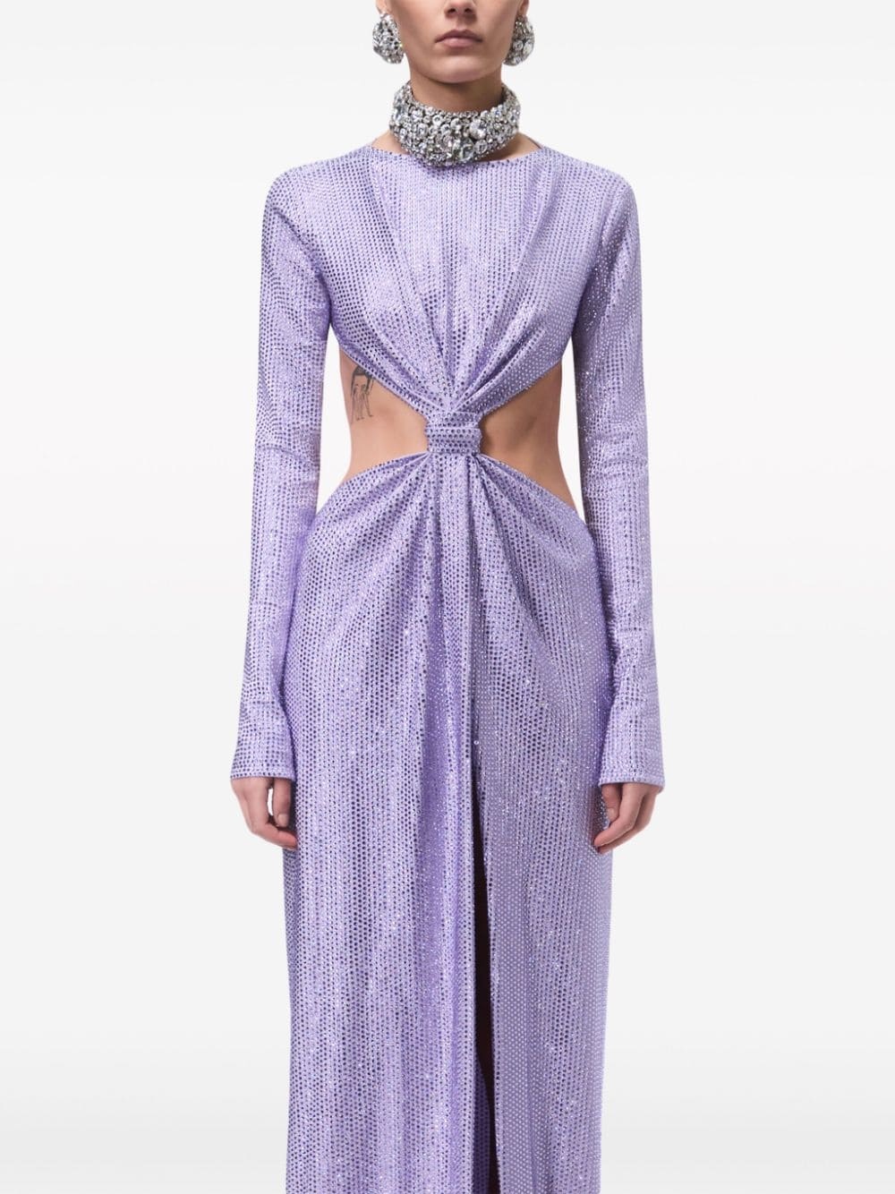crystal-embellished knot gown - 5