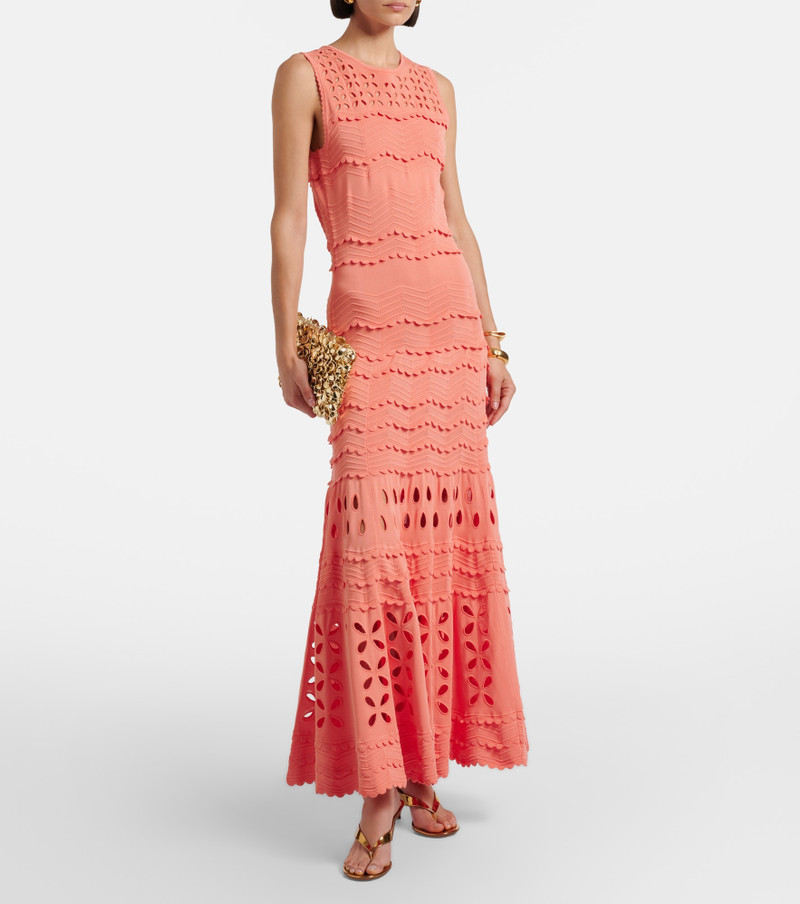 ULLA JOHNSON Lakshmi broderie anglaise maxi dress outlook