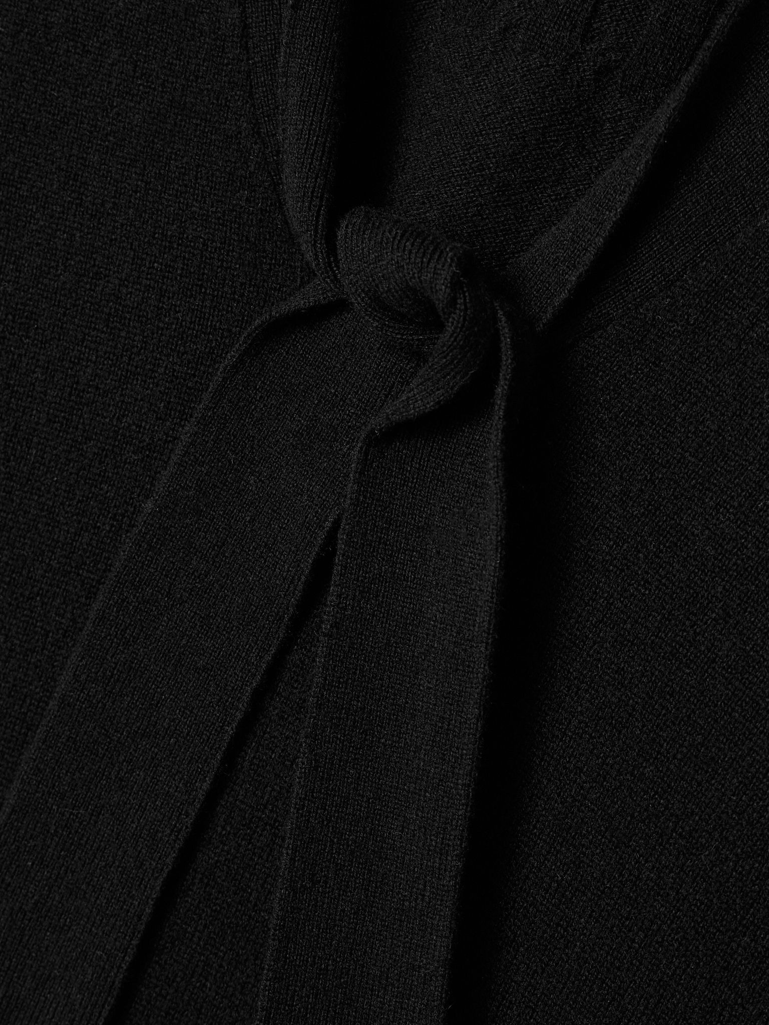 Genesis pussy-bow cashmere sweater Black - 5