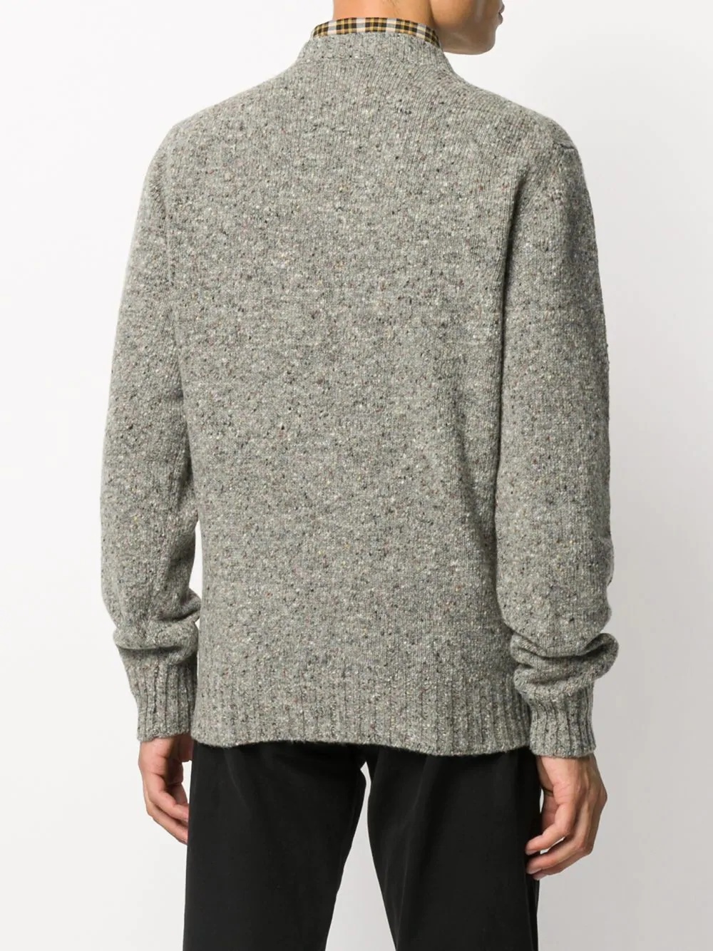 crew-neck marled jumper - 4