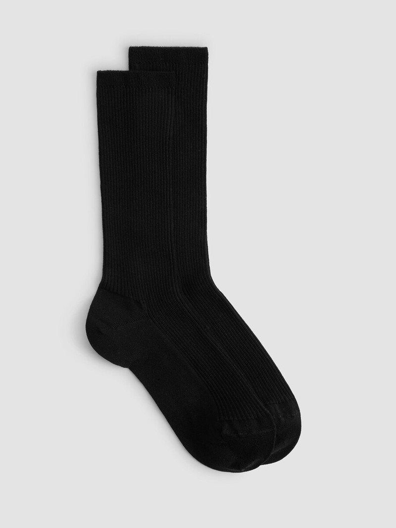 Ribbed Knit Trouser Sock 1