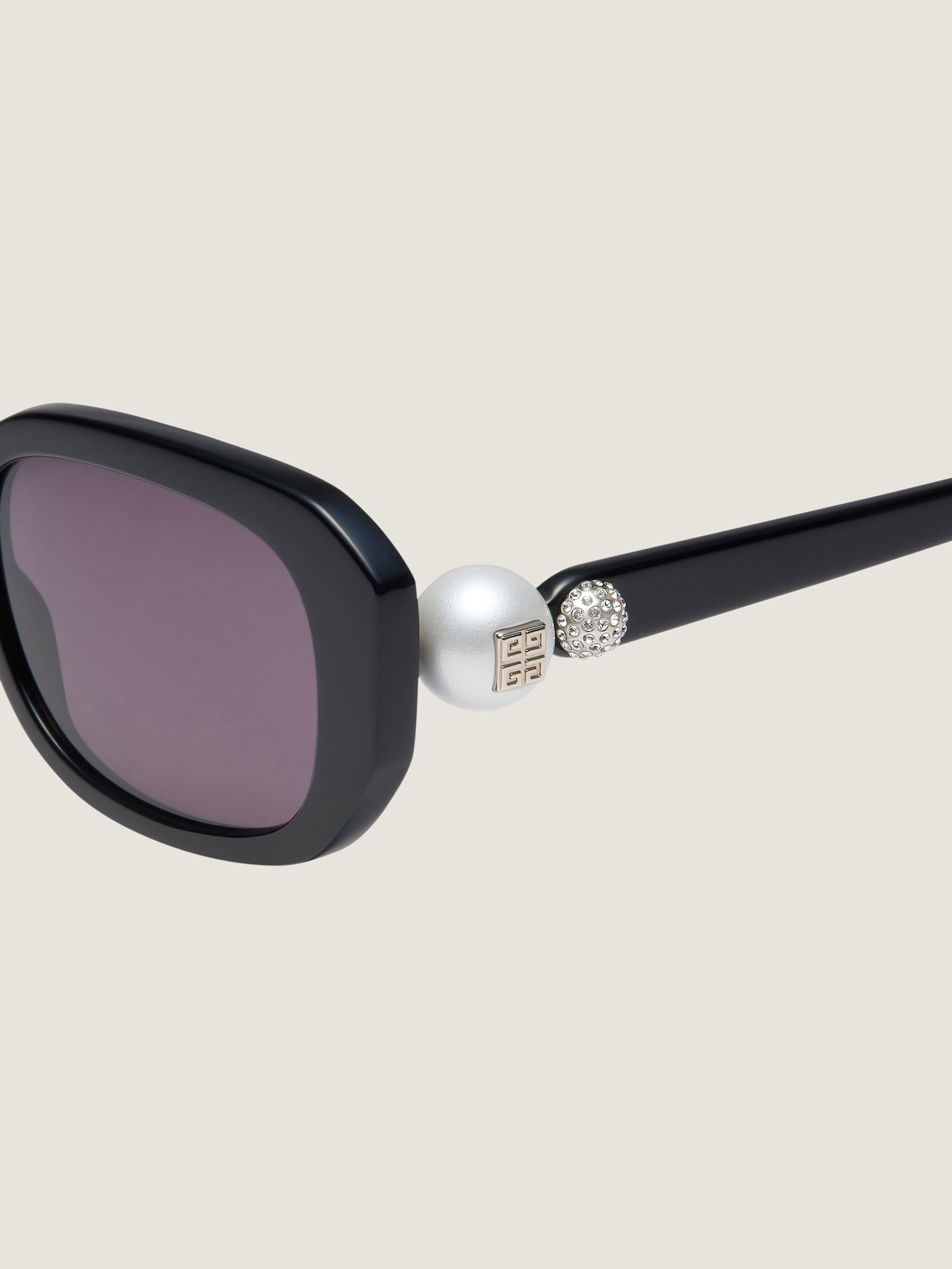 4G PEARL SUNGLASSES IN ACETATE WITH CRYSTALS - 4