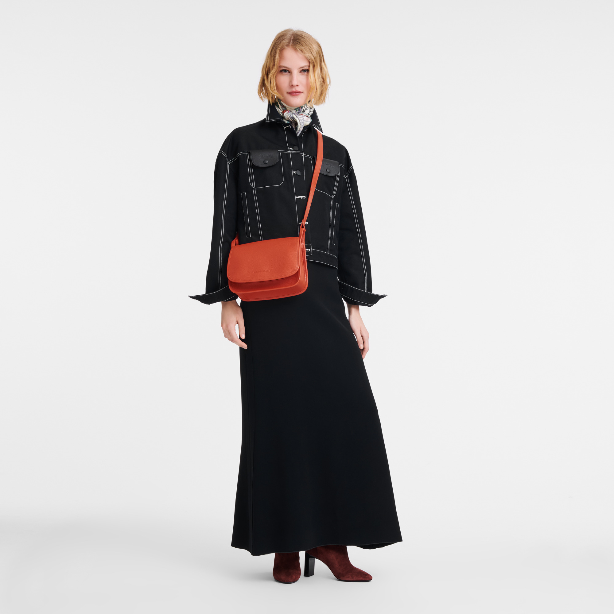 Le Foulonné M Crossbody bag Paprika - Leather - 2