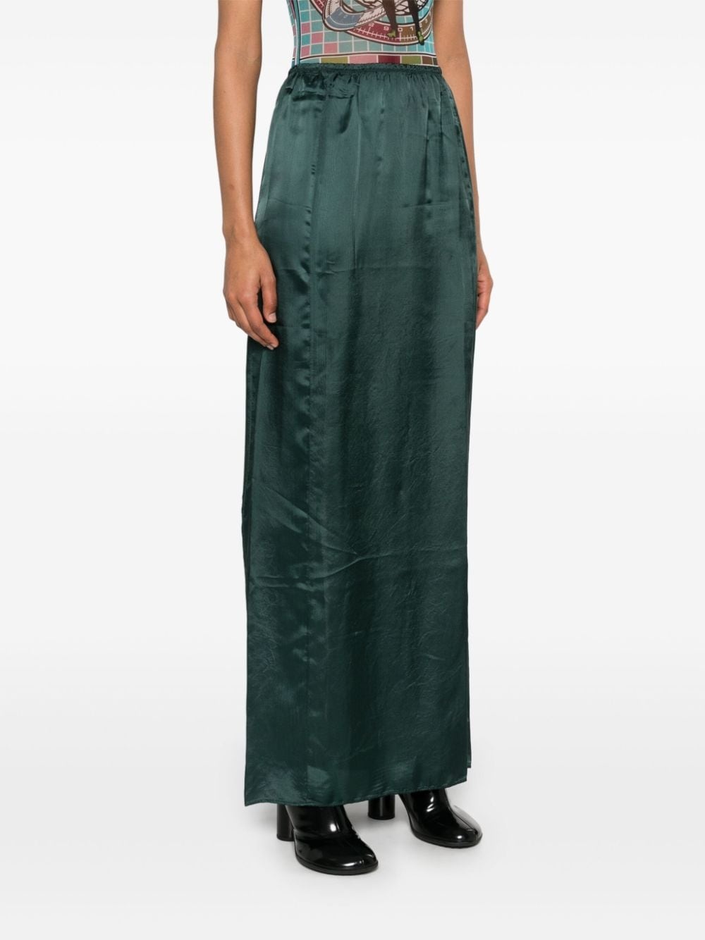 satin maxi skirt - 3