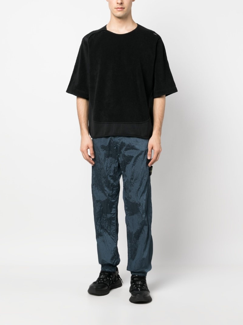 Stone Island Shadow Project terry-cloth panel T-shirt outlook