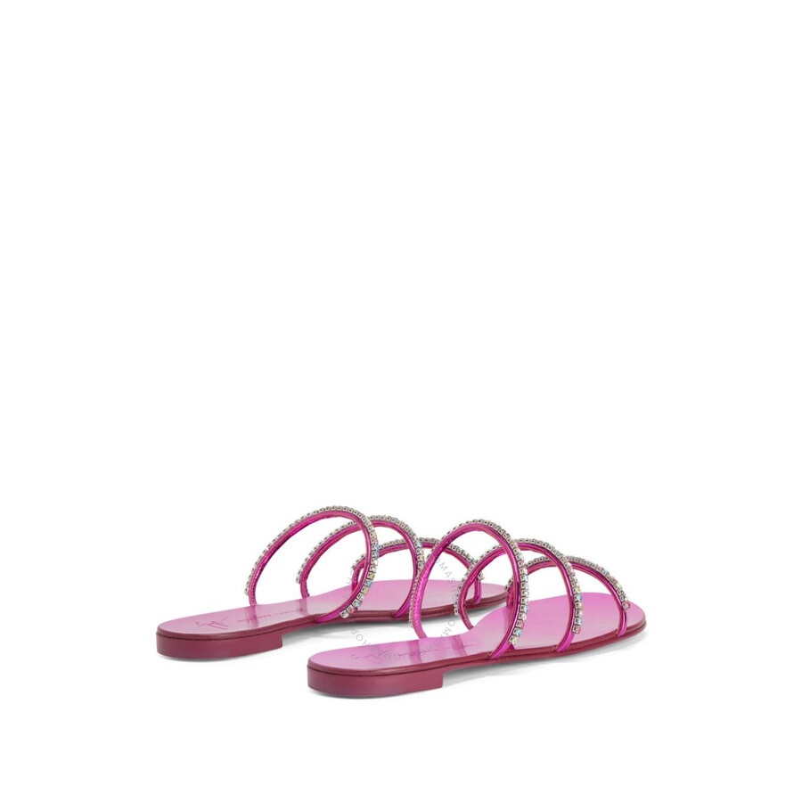 Giuseppe Zanotti Dark Colorful Rhinestone-Embellished Sandals - 3