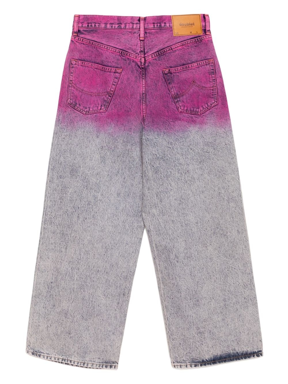 anime hand-printing jeans - 2