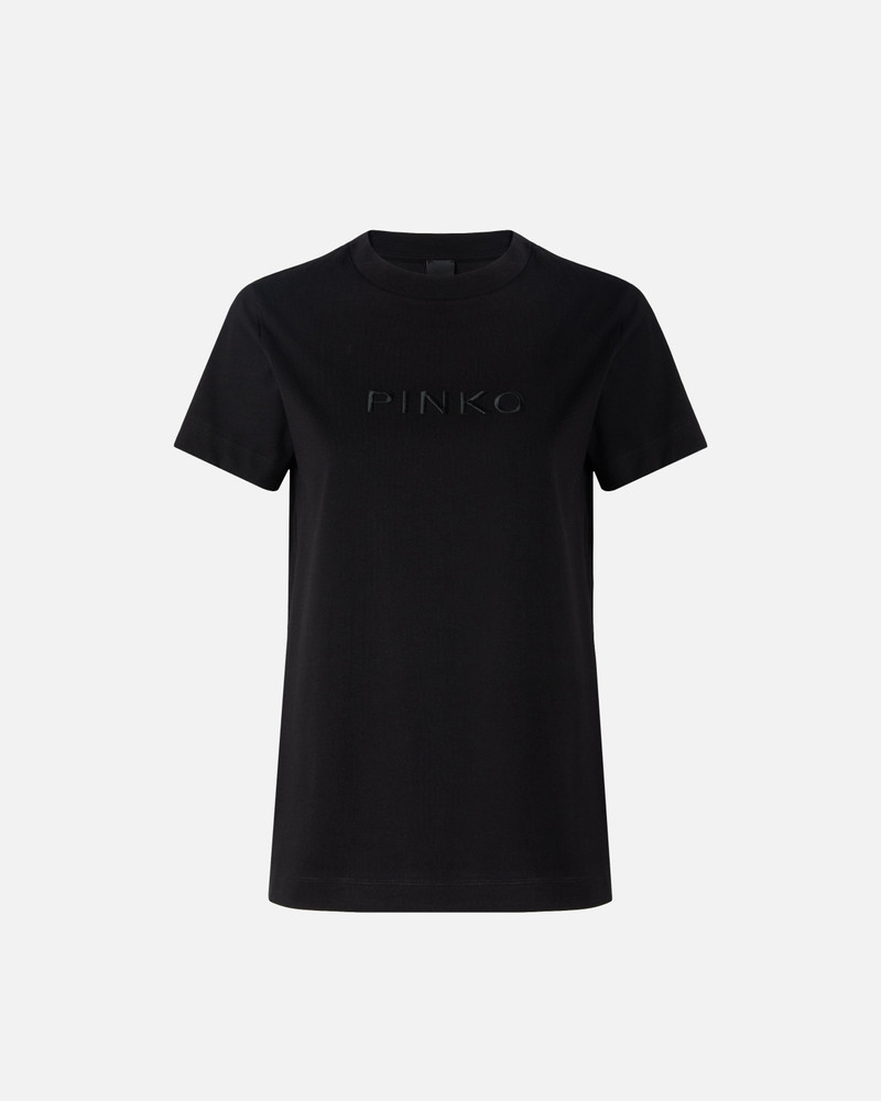 T-SHIRT WITH PINKO LOGO EMBROIDERY 1