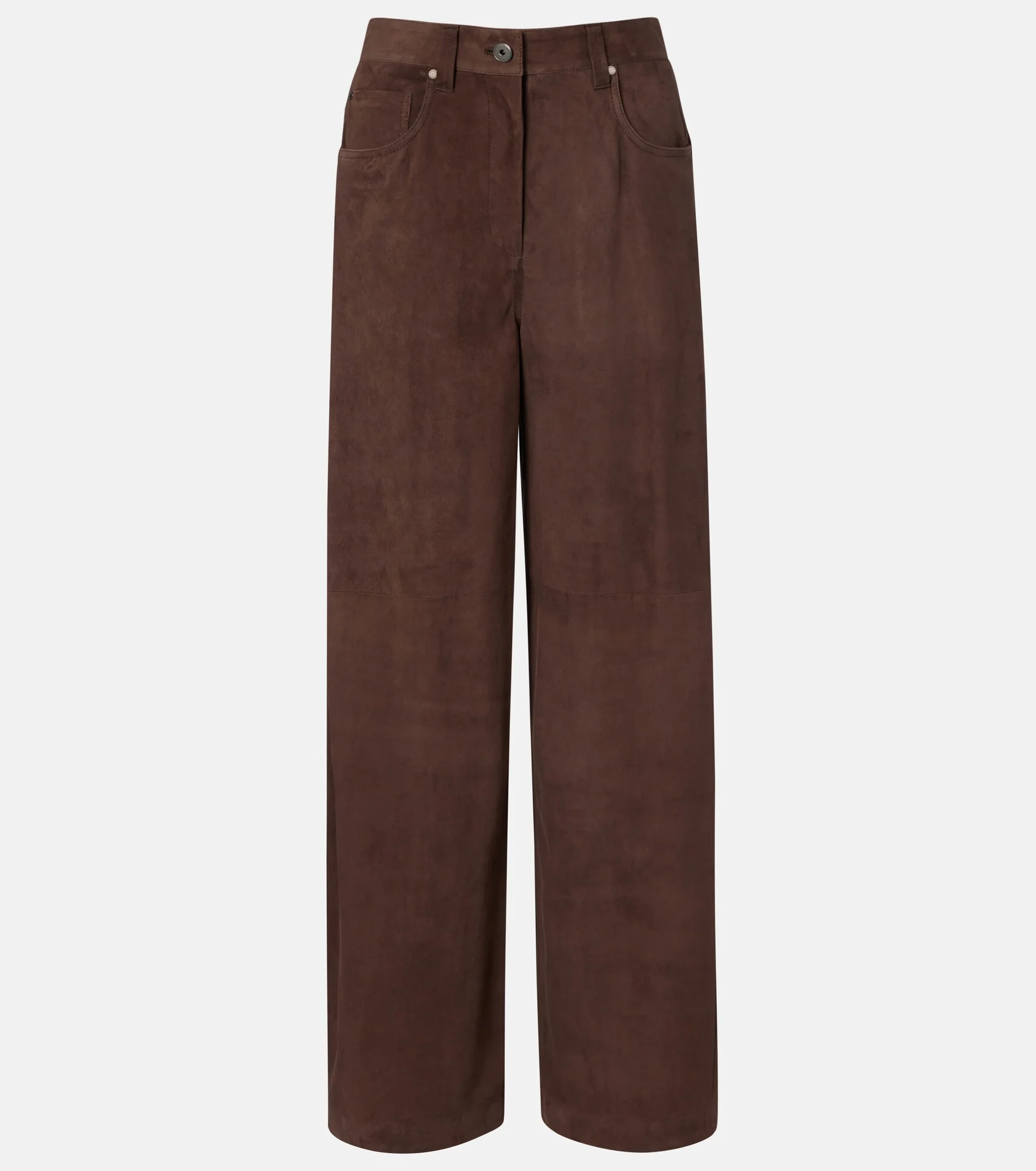 Suede wide-leg pants - 1