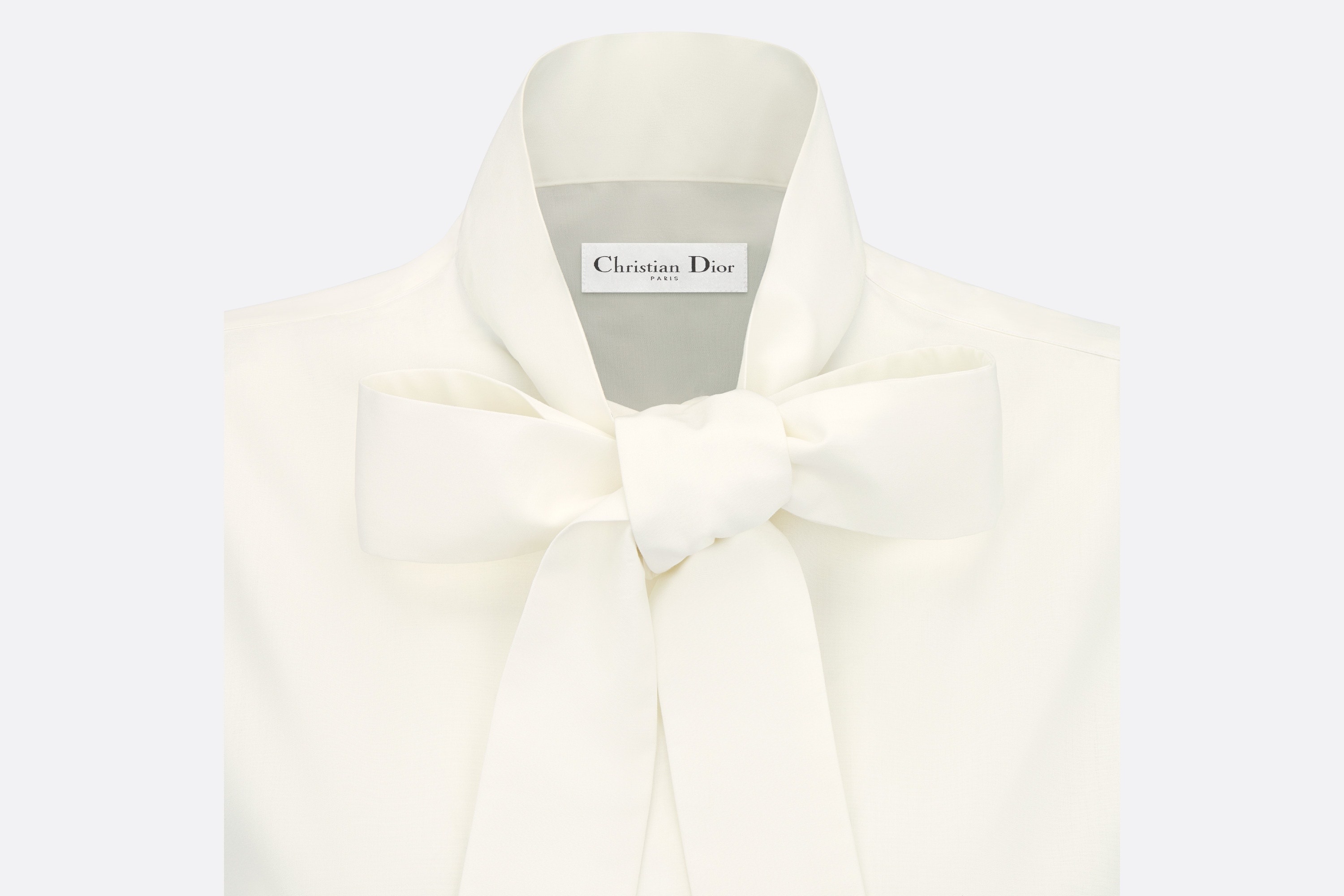 Shirt with Bow Collar - 3