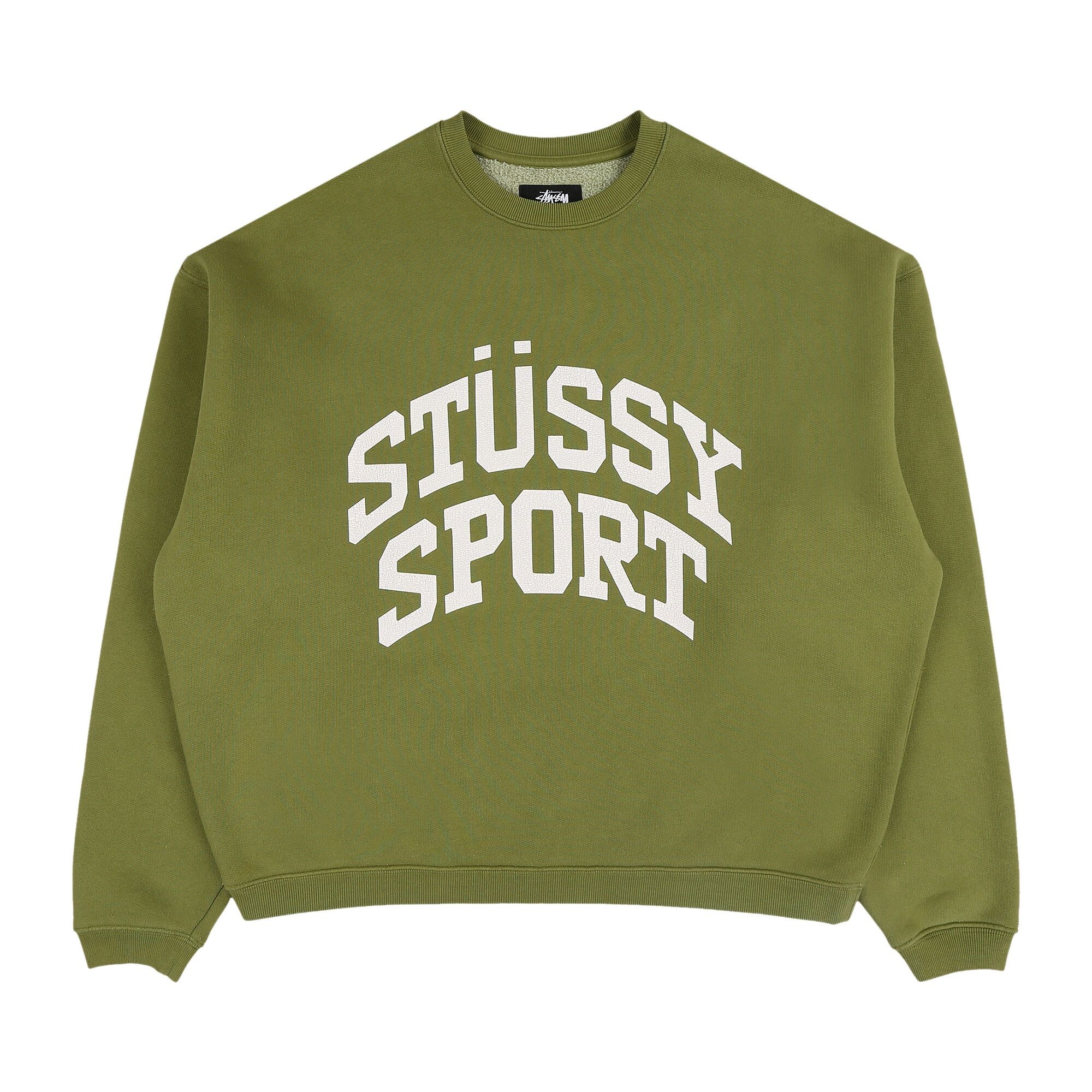 Stussy Big Crackle Sport Crewneck 'Green' - 1