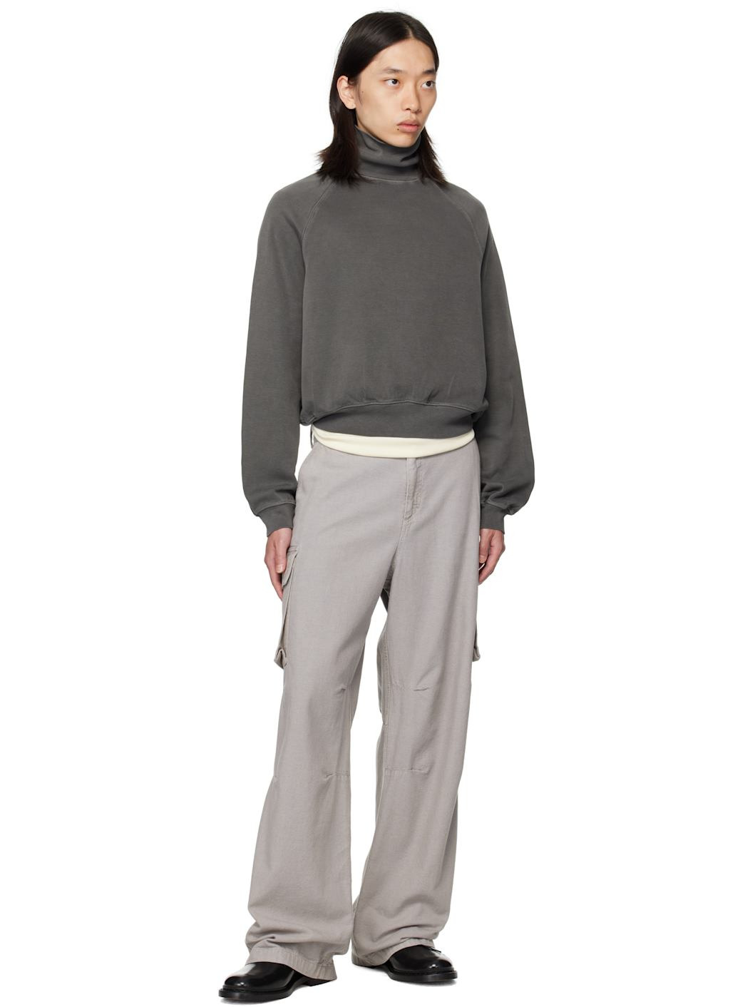 Gray Scholar Rollneck Turtleneck - 4