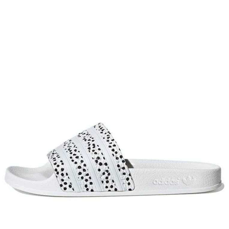 (WMNS) adidas Adilette 슬라이드 'White Black'FX5922 - 1