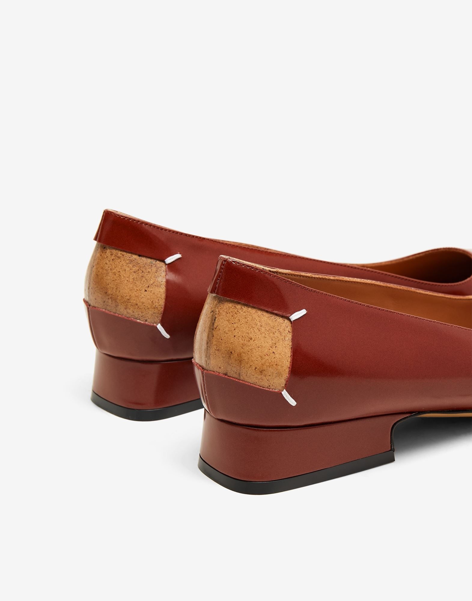 Square-toe ballerina shoes - 4