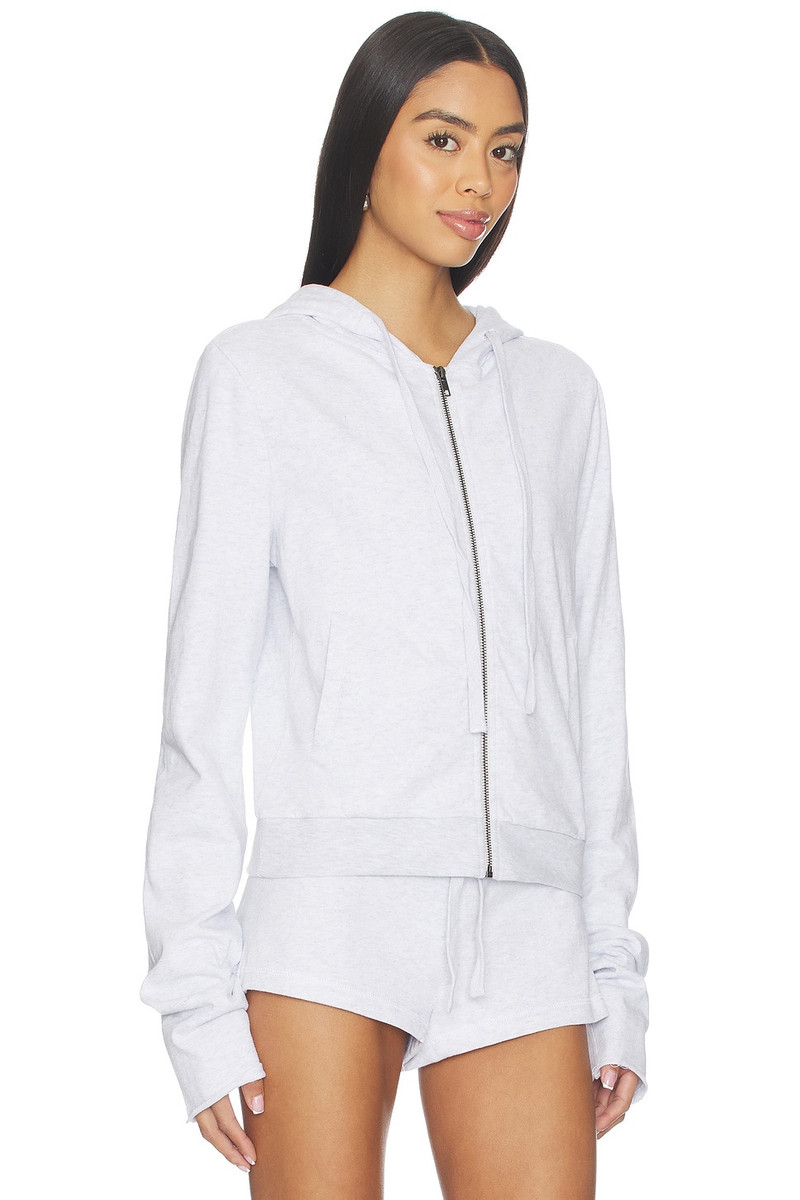 entire studios Lightweight Cropped Zip Up Hoodie outlook