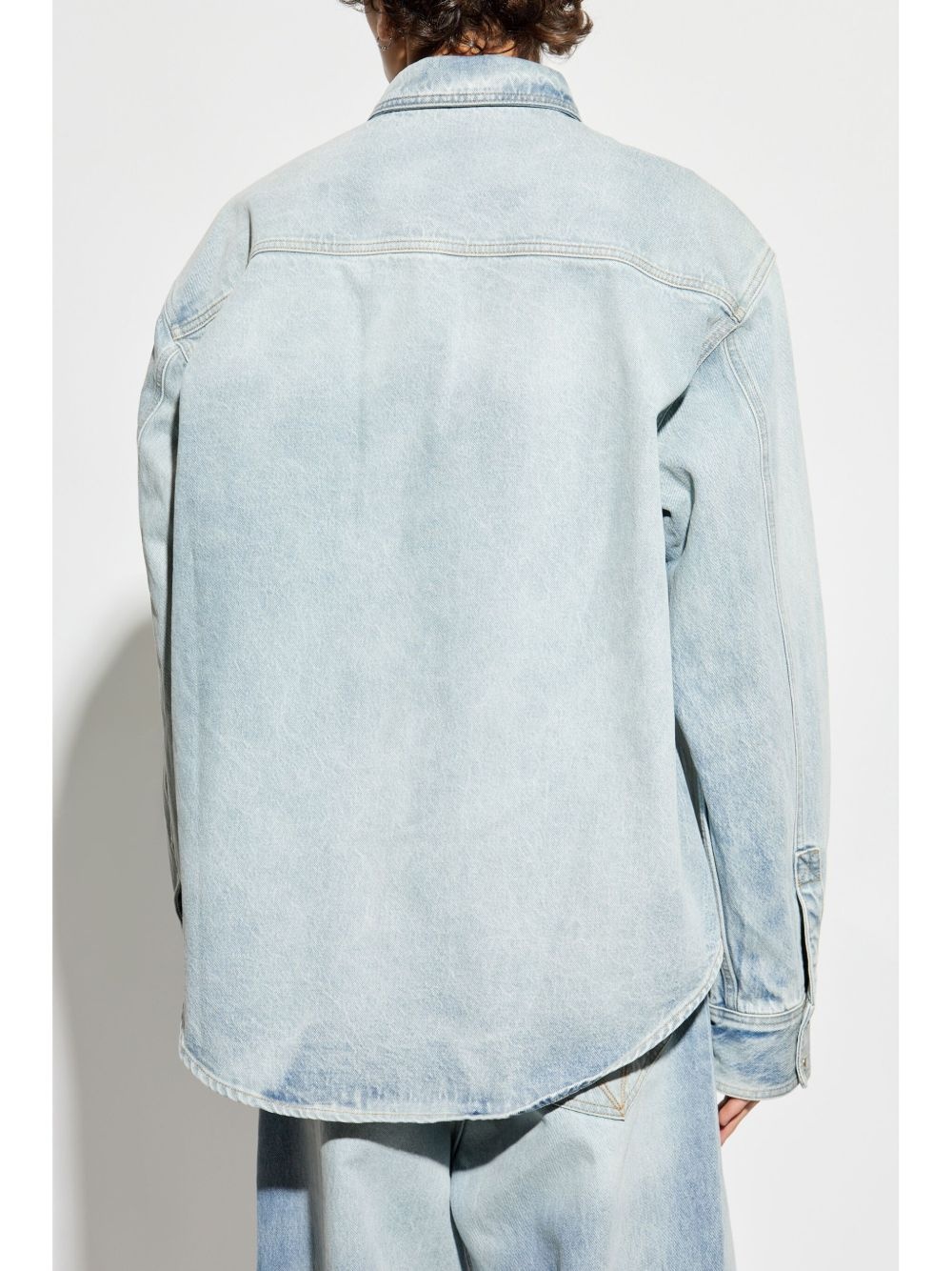 logo-embroidered shirt - 4
