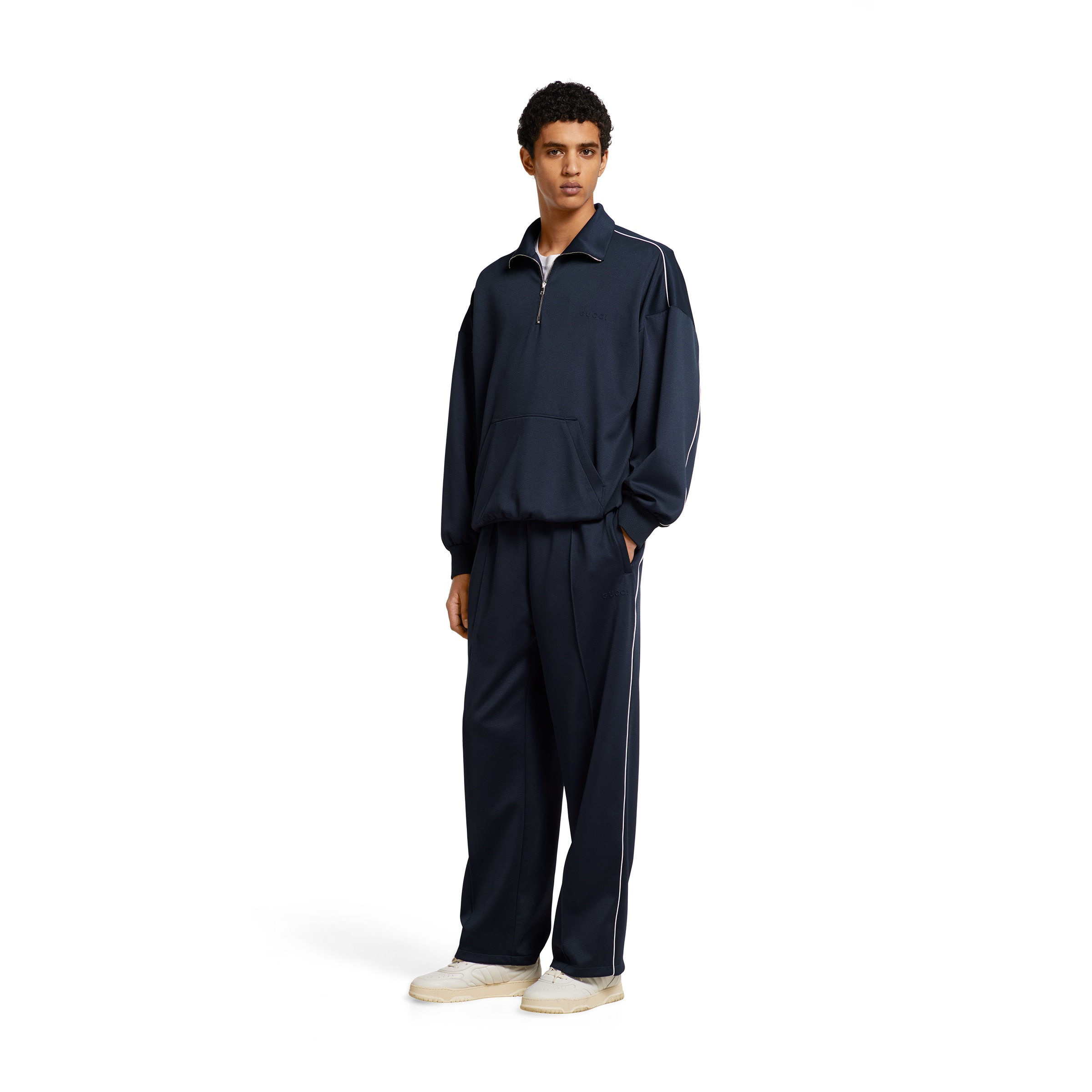 Technical jersey pant with embossed logo - 2