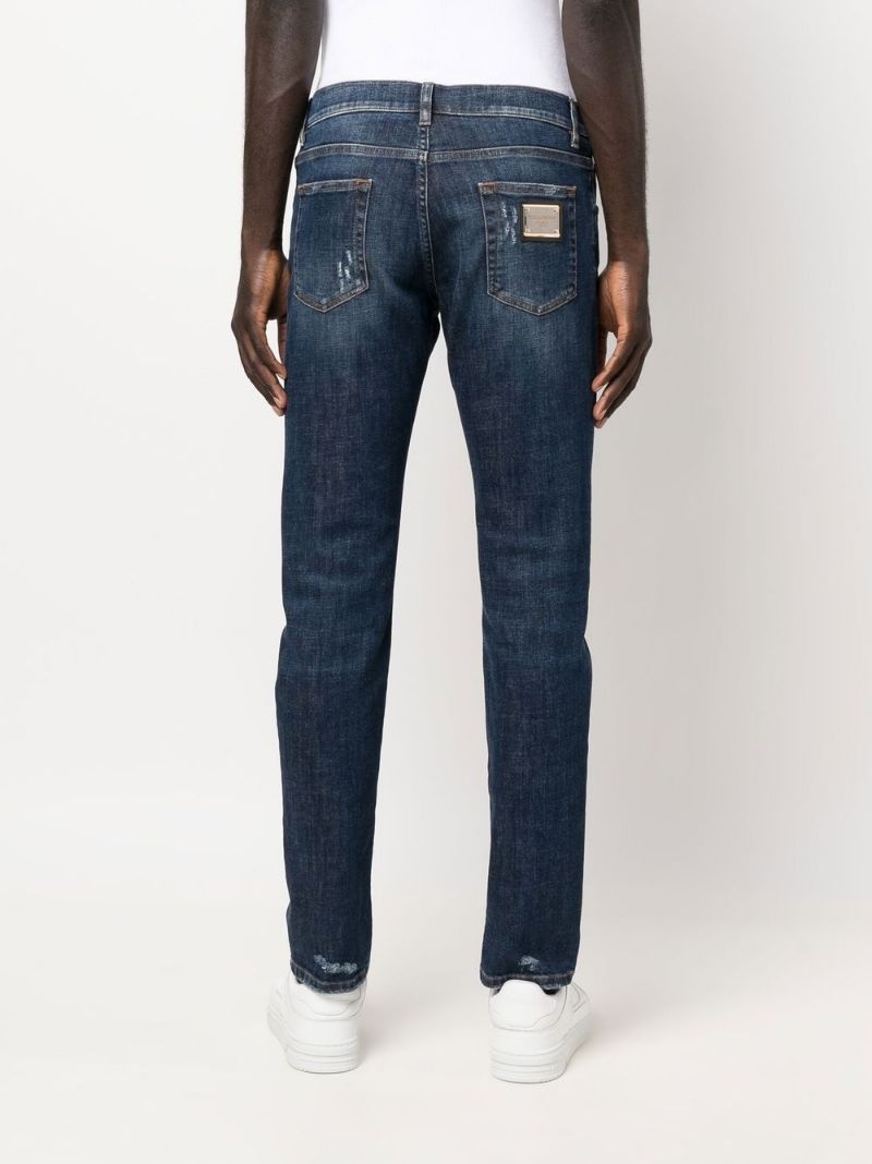 straight-leg denim jeans - 5