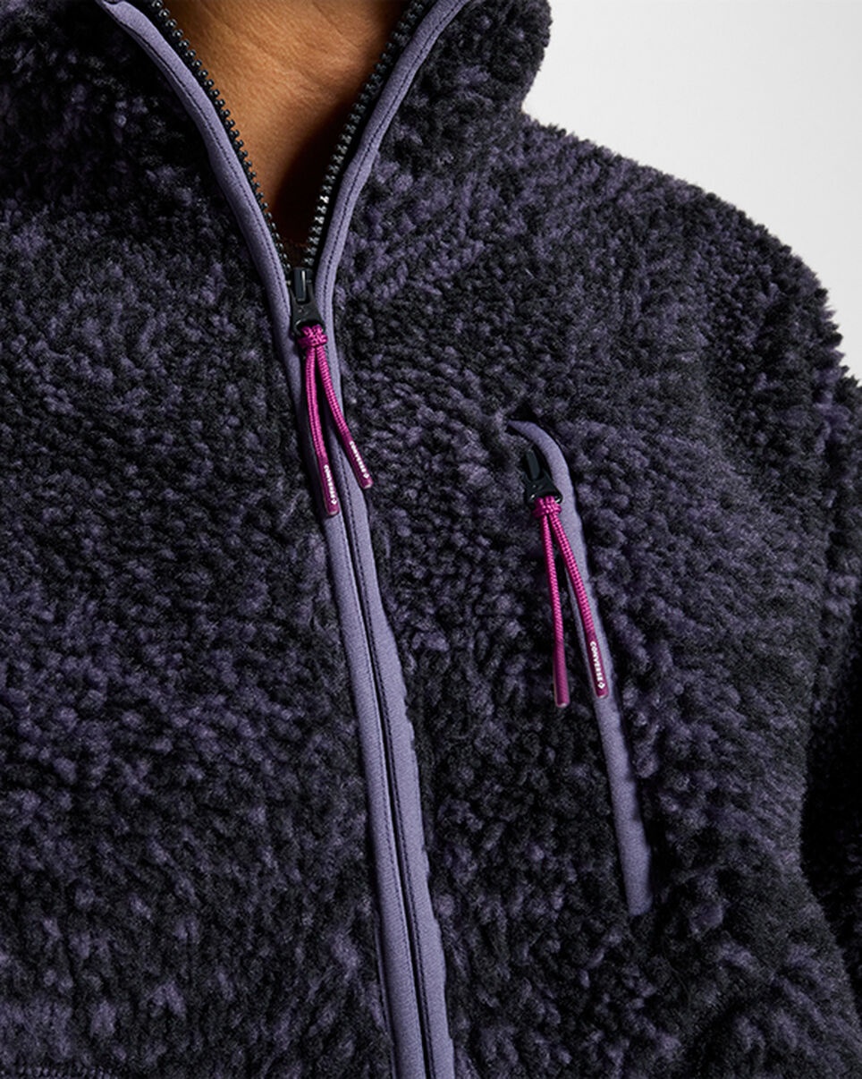 Printed Sherpa Full-Zip Jacket - 4