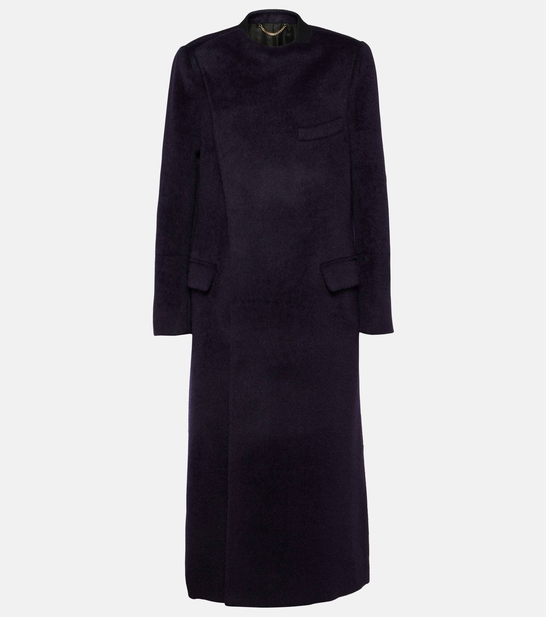 Alpaca wool-blend overcoat - 1