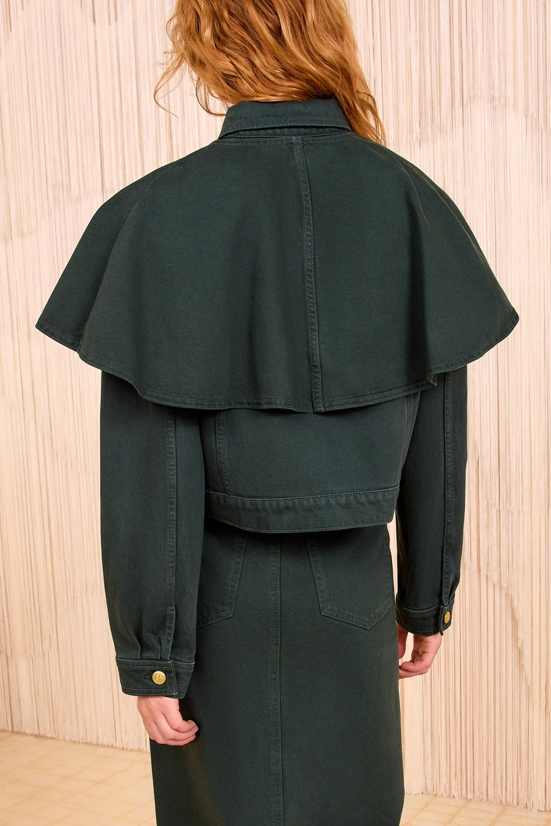 The Agata Denim Cape Jacket - 2