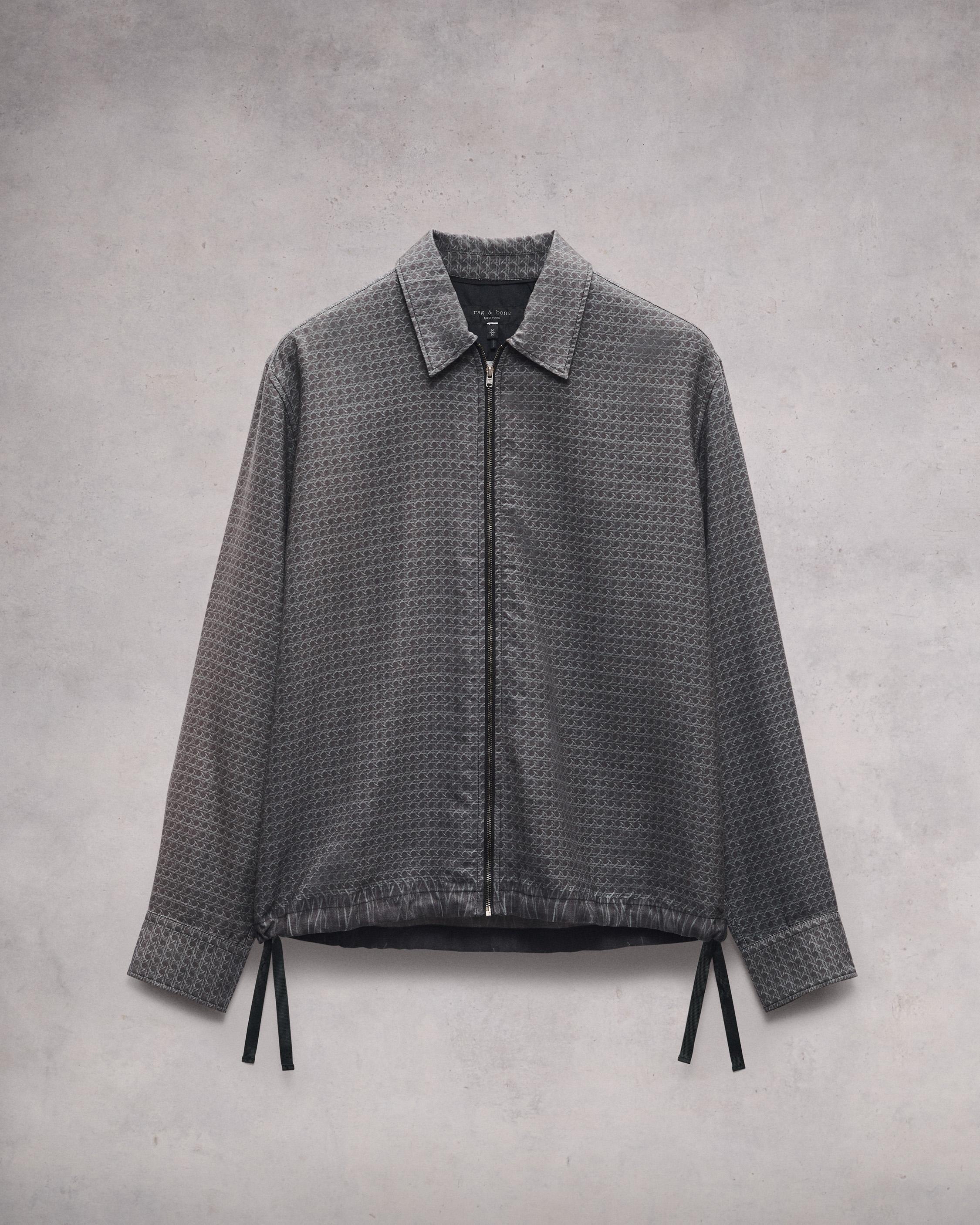 Blouson Printed Cotton Zip Shirt
Relaxed Fit - 1