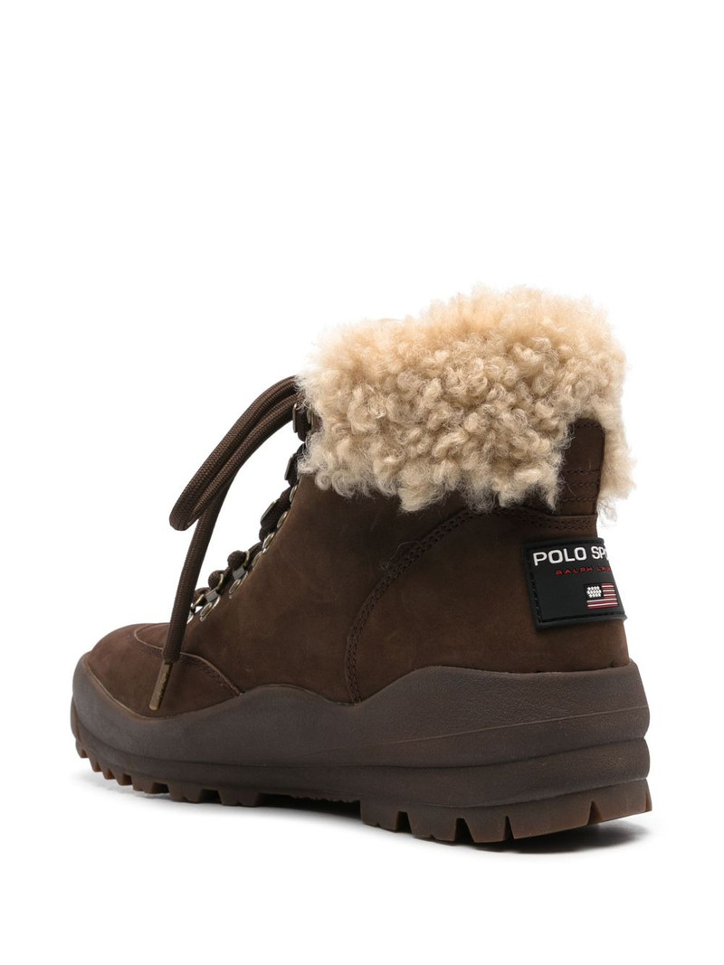 shearling-trim hiking boots 3