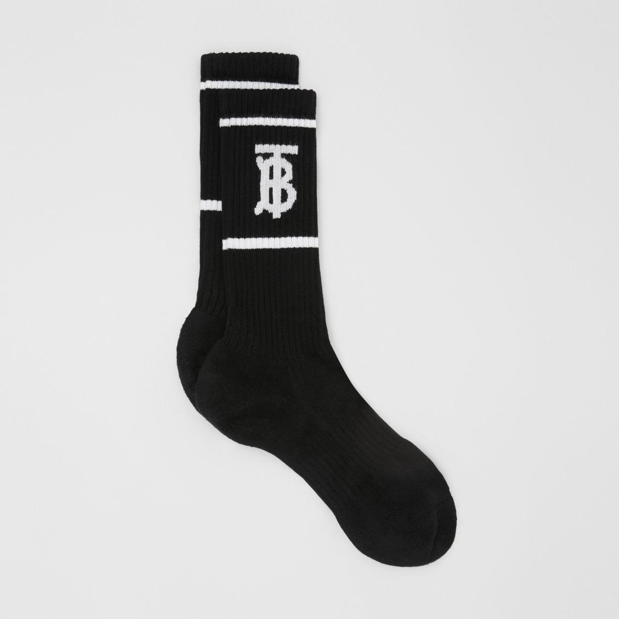 Monogram Motif Intarsia Cotton Blend Socks - 5