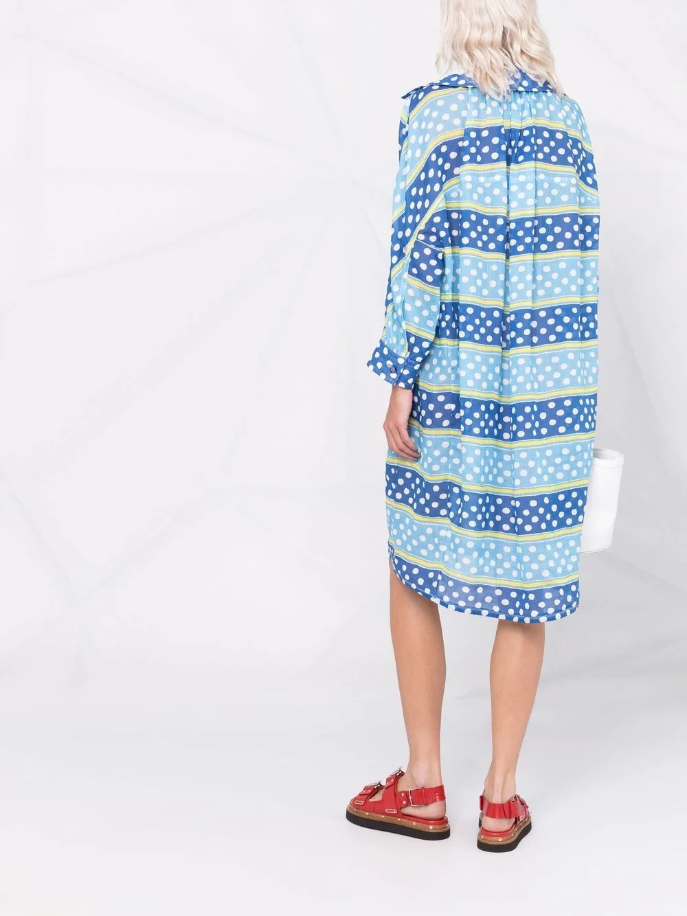 striped polka dot dress - 6