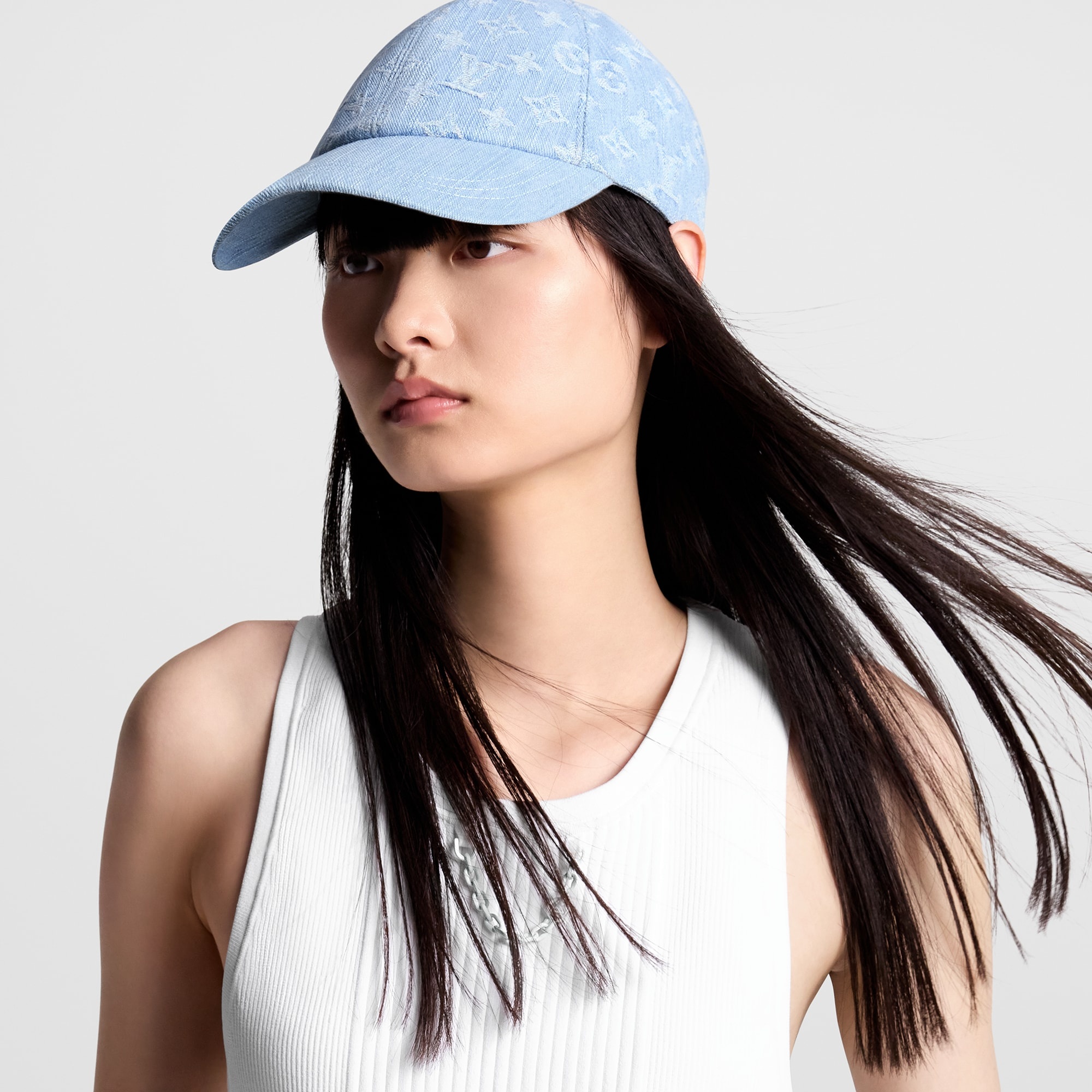 Monogram Denim Cap - 4