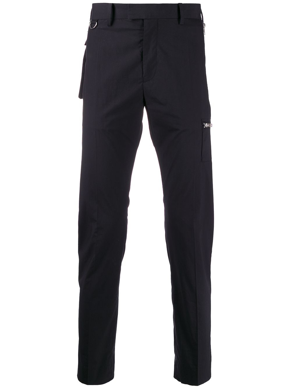 zip detail trousers - 1