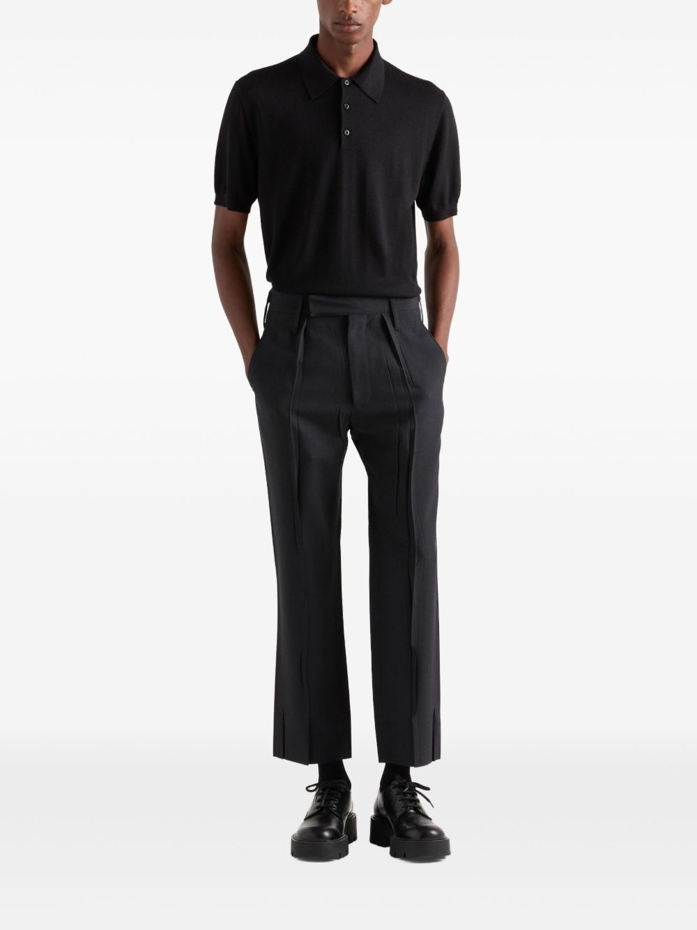 fine-knit polo shirt - 2