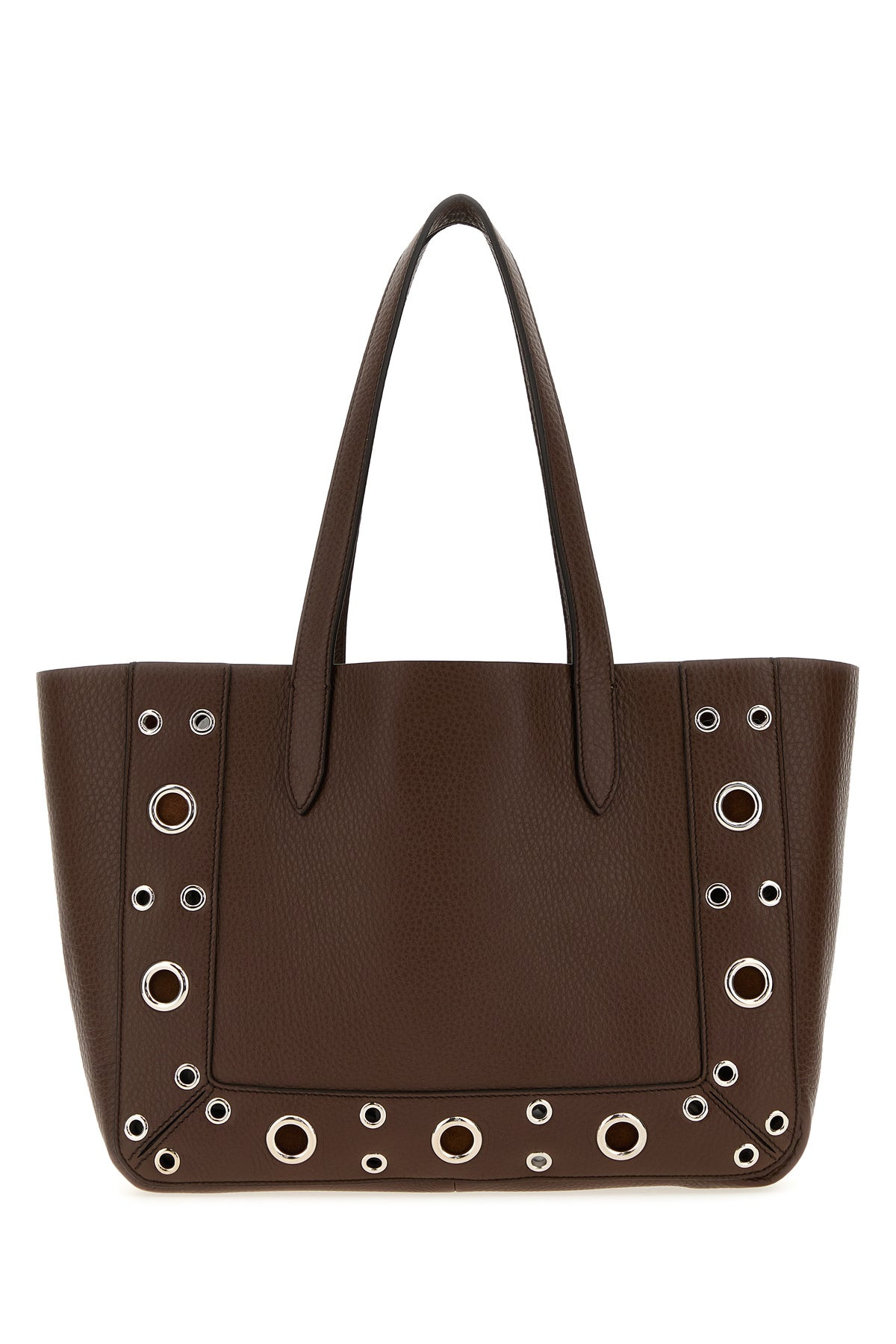 Brown leather small Nellcôte shopping bag - 3