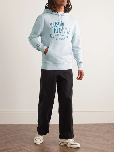 Maison Kitsuné Palais Royal Logo-Print Cotton-Jersey Hoodie outlook